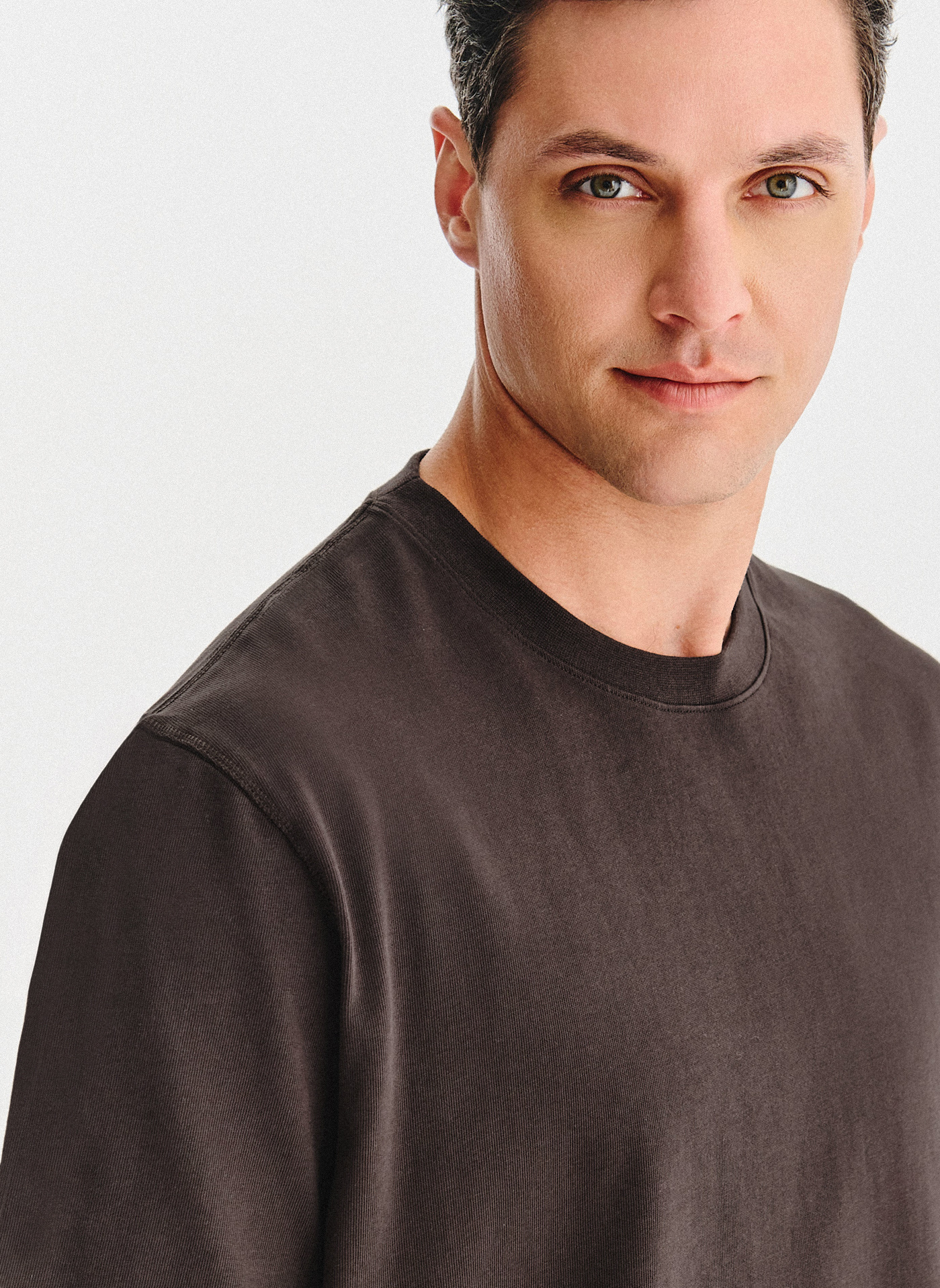 PAKO LORENTE - Brązowy t-shirt oversize - Pako Lorente