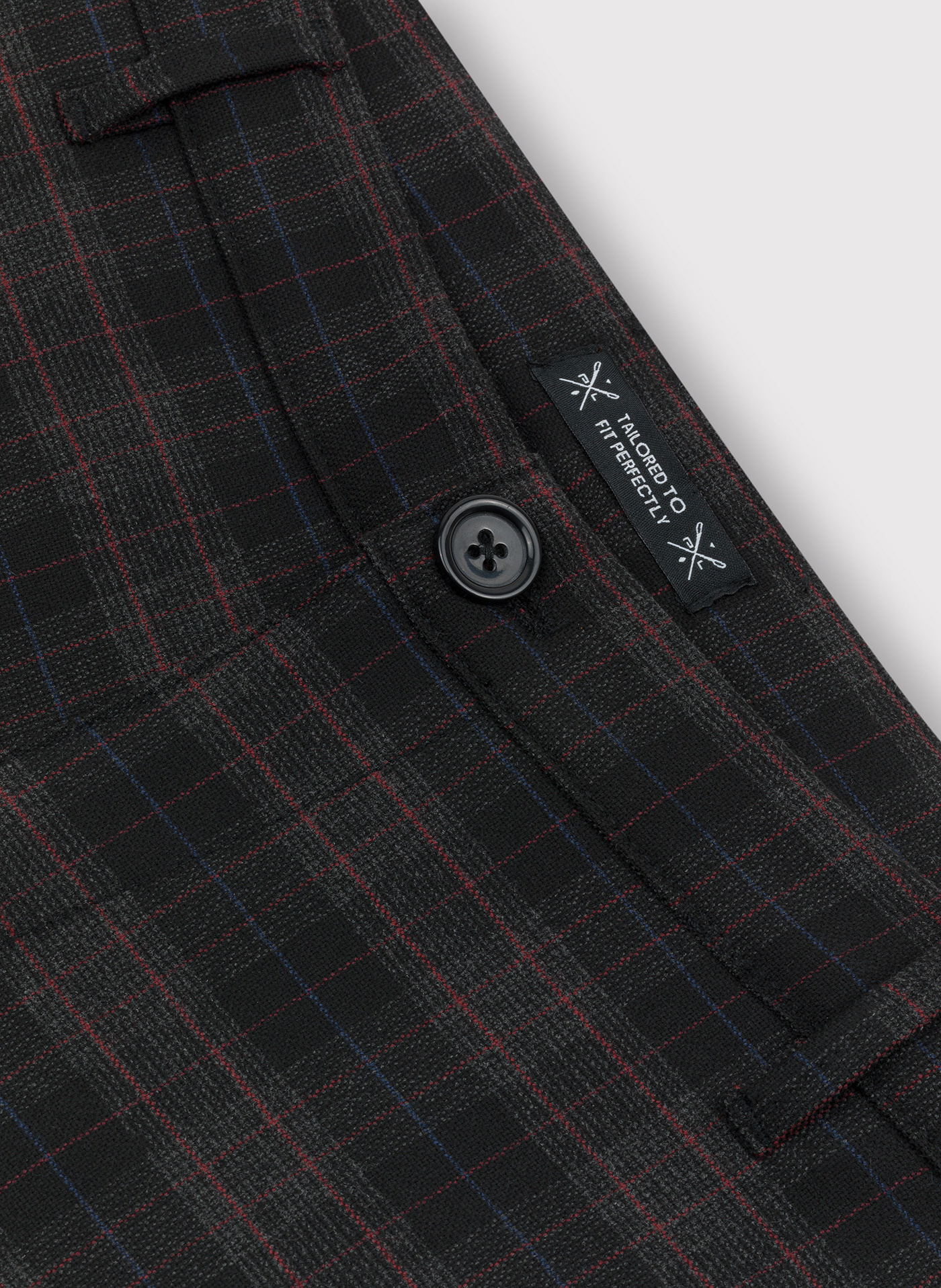 Casualowe męskie spodnie w kratę P22WF-WX-002-C-0 - Pako Lorente