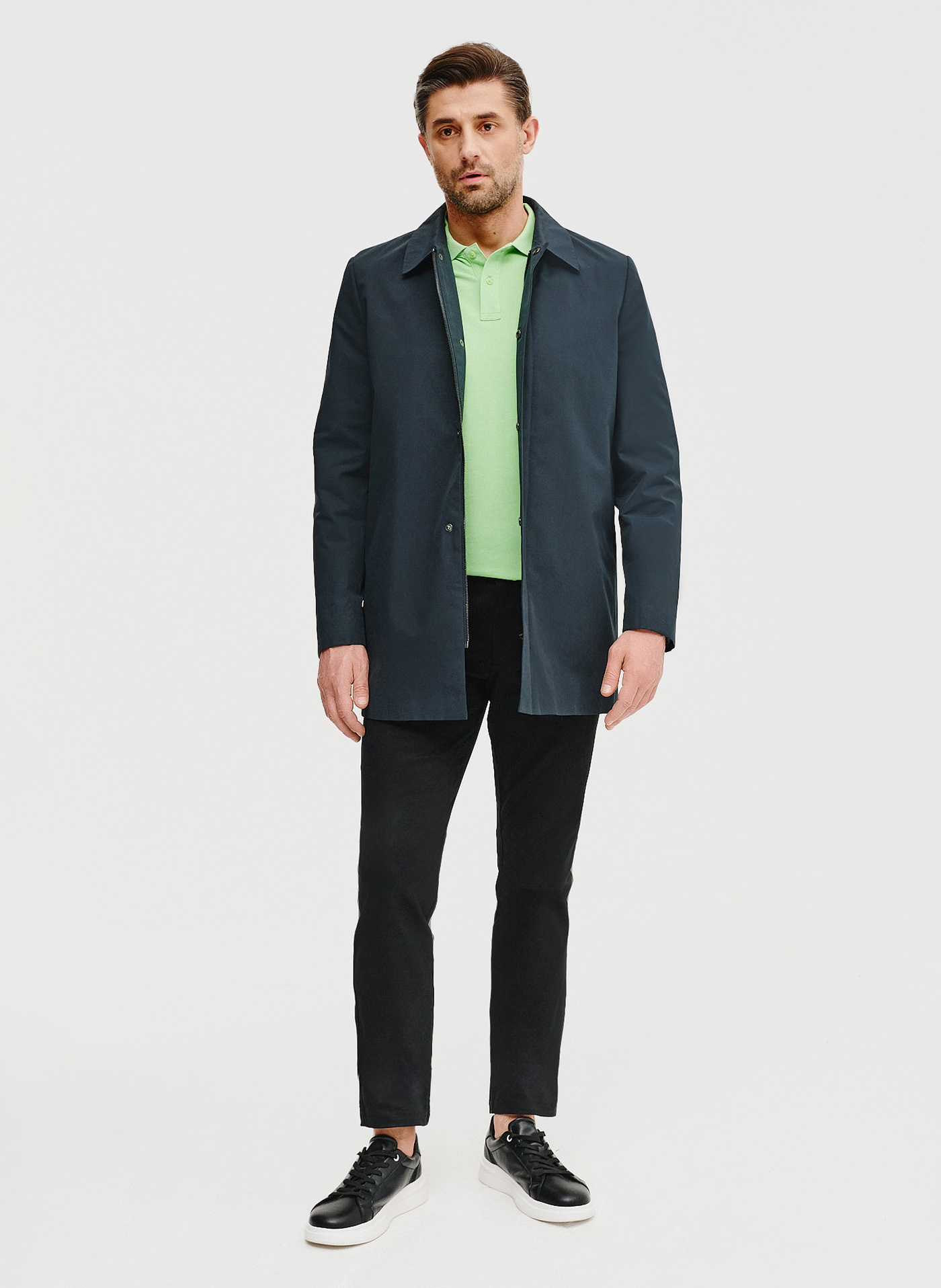 PAKO LORENTE - Czarne spodnie z zaszewkami - Pako Lorente