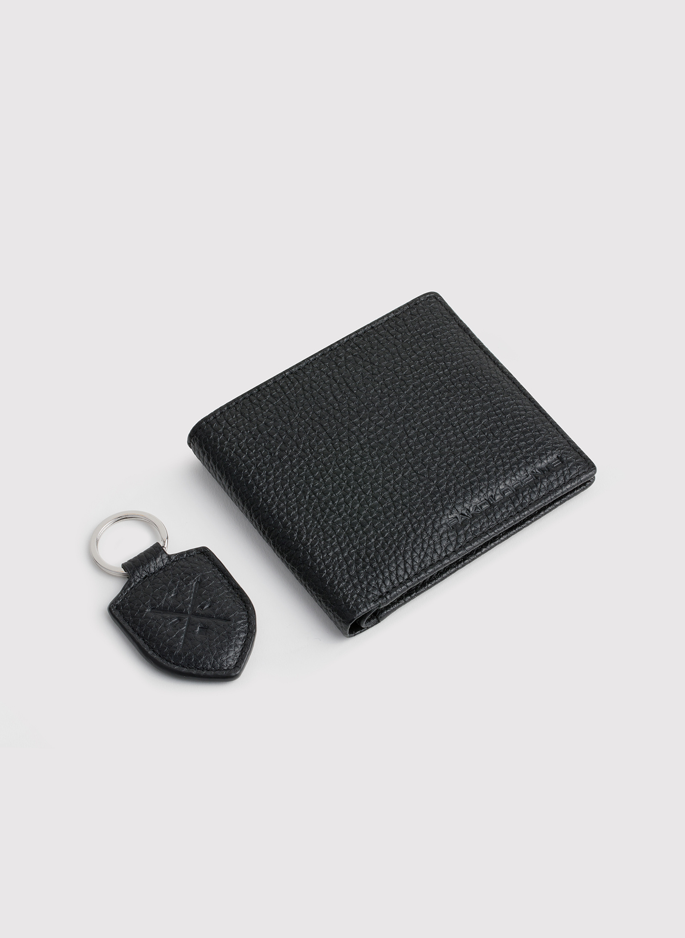 Zestaw męski skórzany portfel plus brelok - Pako Lorente