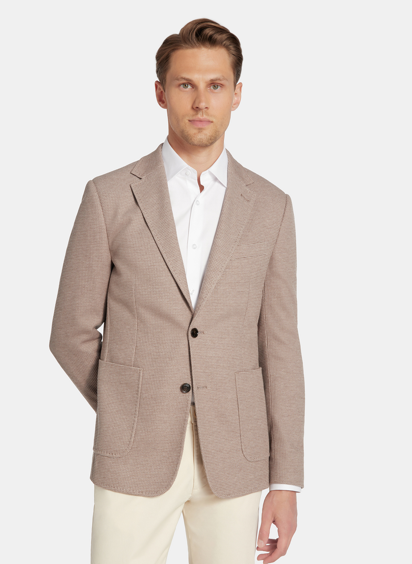 PAKO LORENTE - Brązowa marynarka z dzianiny - Pako Lorente