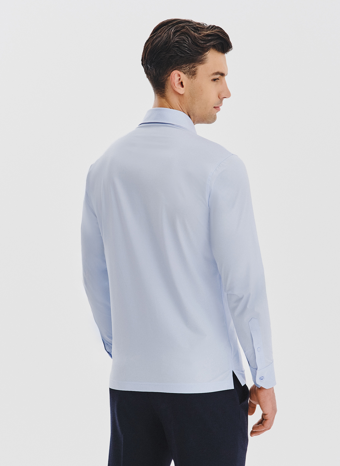 Jasnoniebieska koszula z dzianiny - Pako Lorente