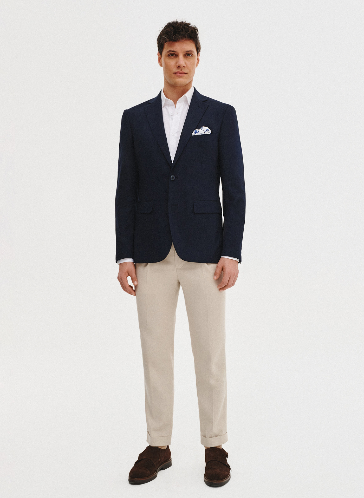 PAKO LORENTE - Granatowa marynarka męska - Pako Lorente