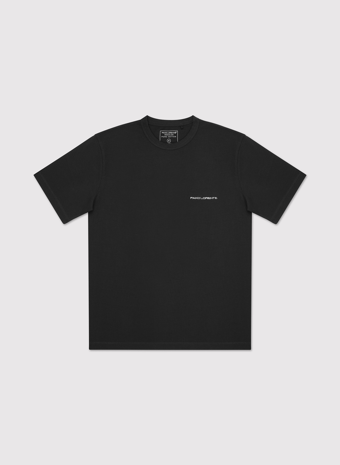 Czarny t-shirt męski - Pako Lorente