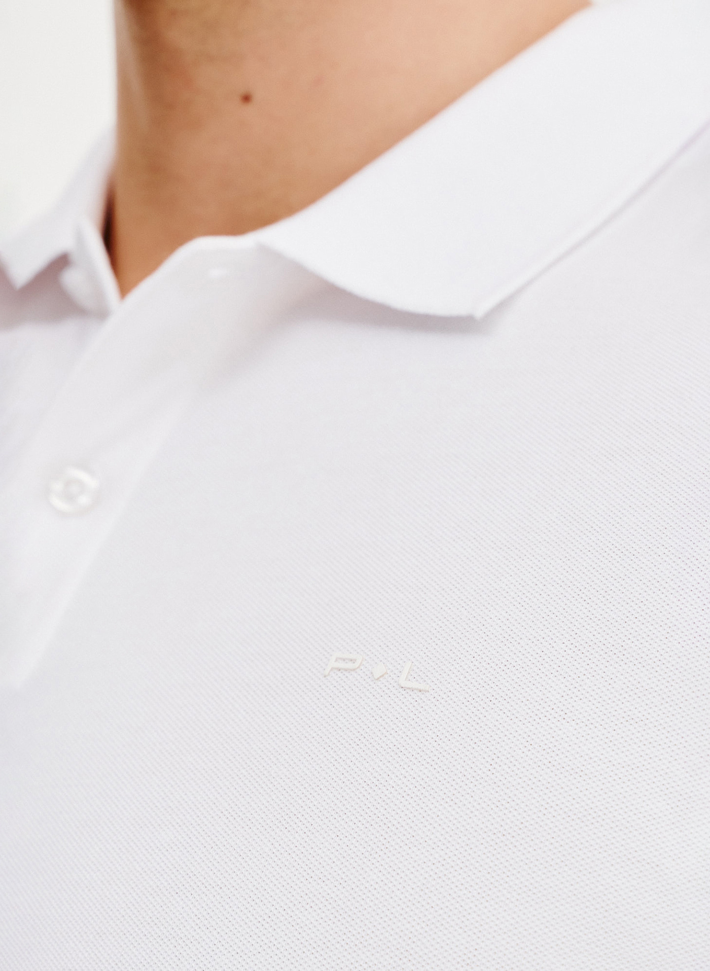 Biały t-shirt polo - Pako Lorente