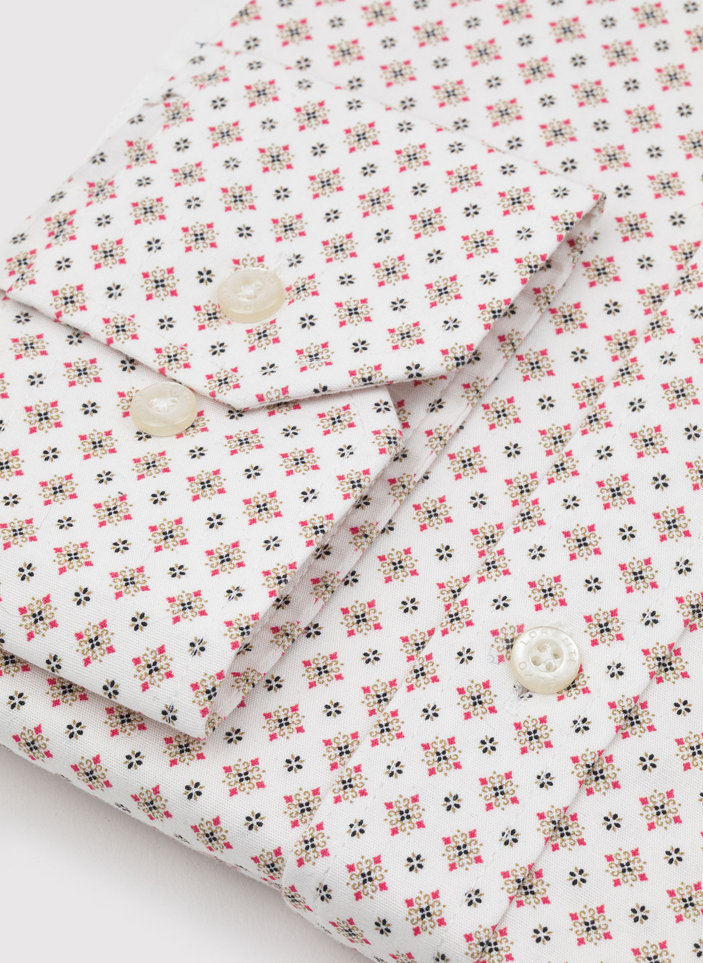 Biała koszula w mikrowzór - Pako Lorente