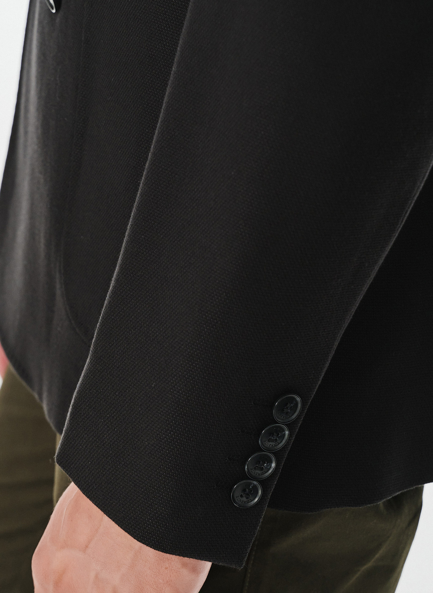 Czarna dwurzędowa marynarka męska - Pako Lorente