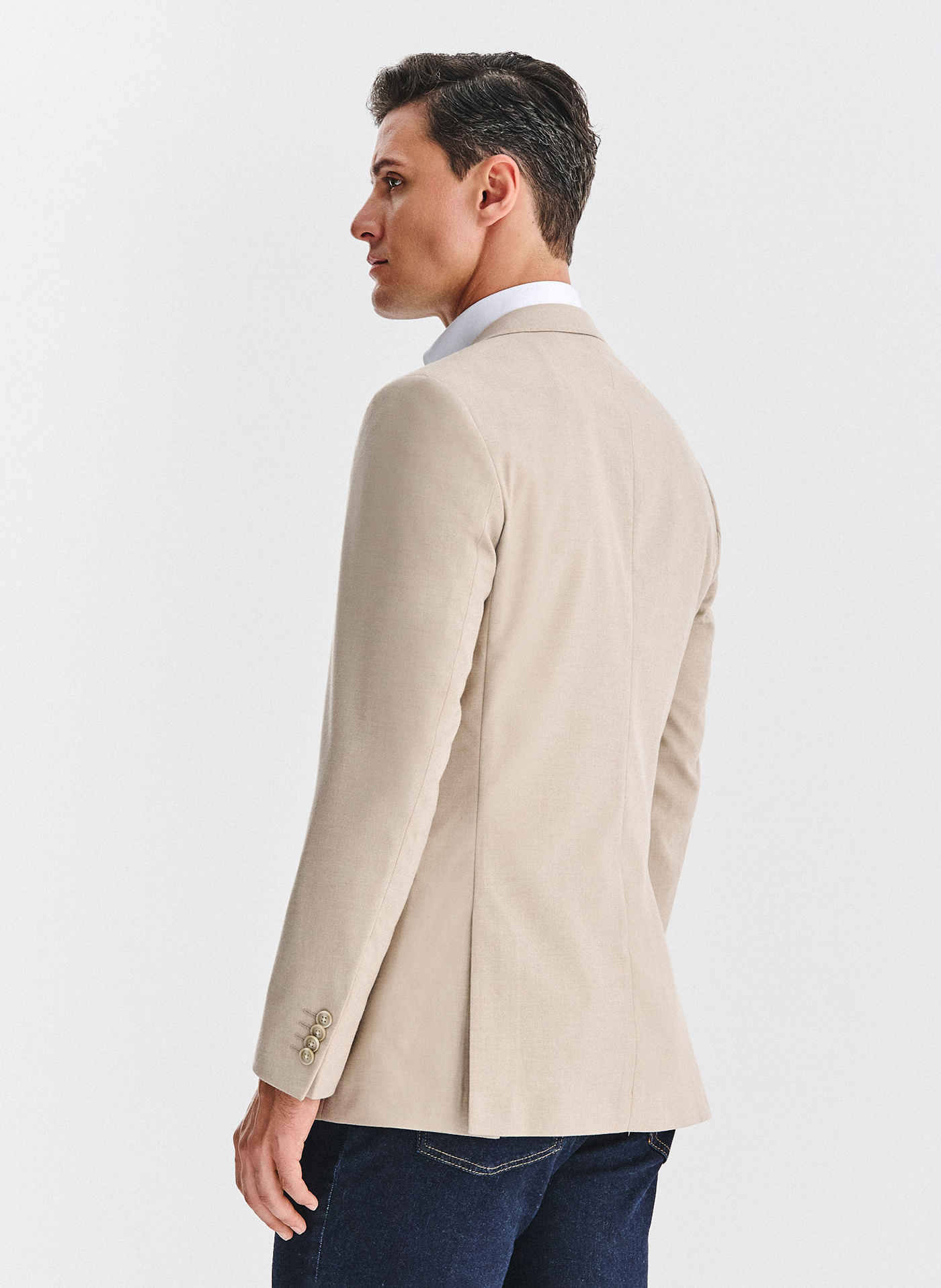 Beżowa marynarka męska - Pako Lorente