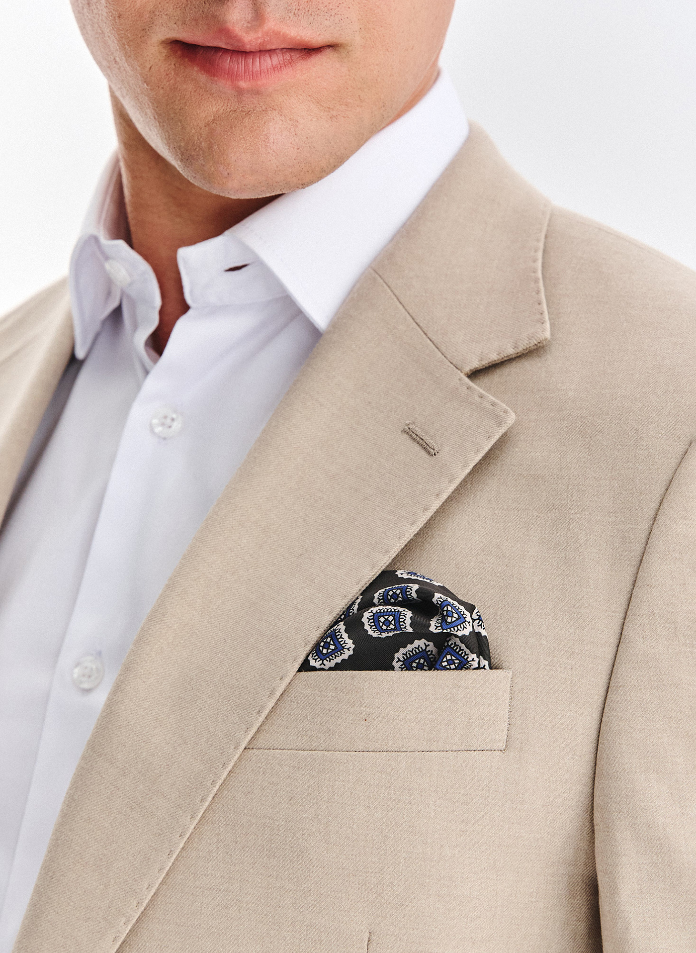 Beżowa marynarka męska - Pako Lorente