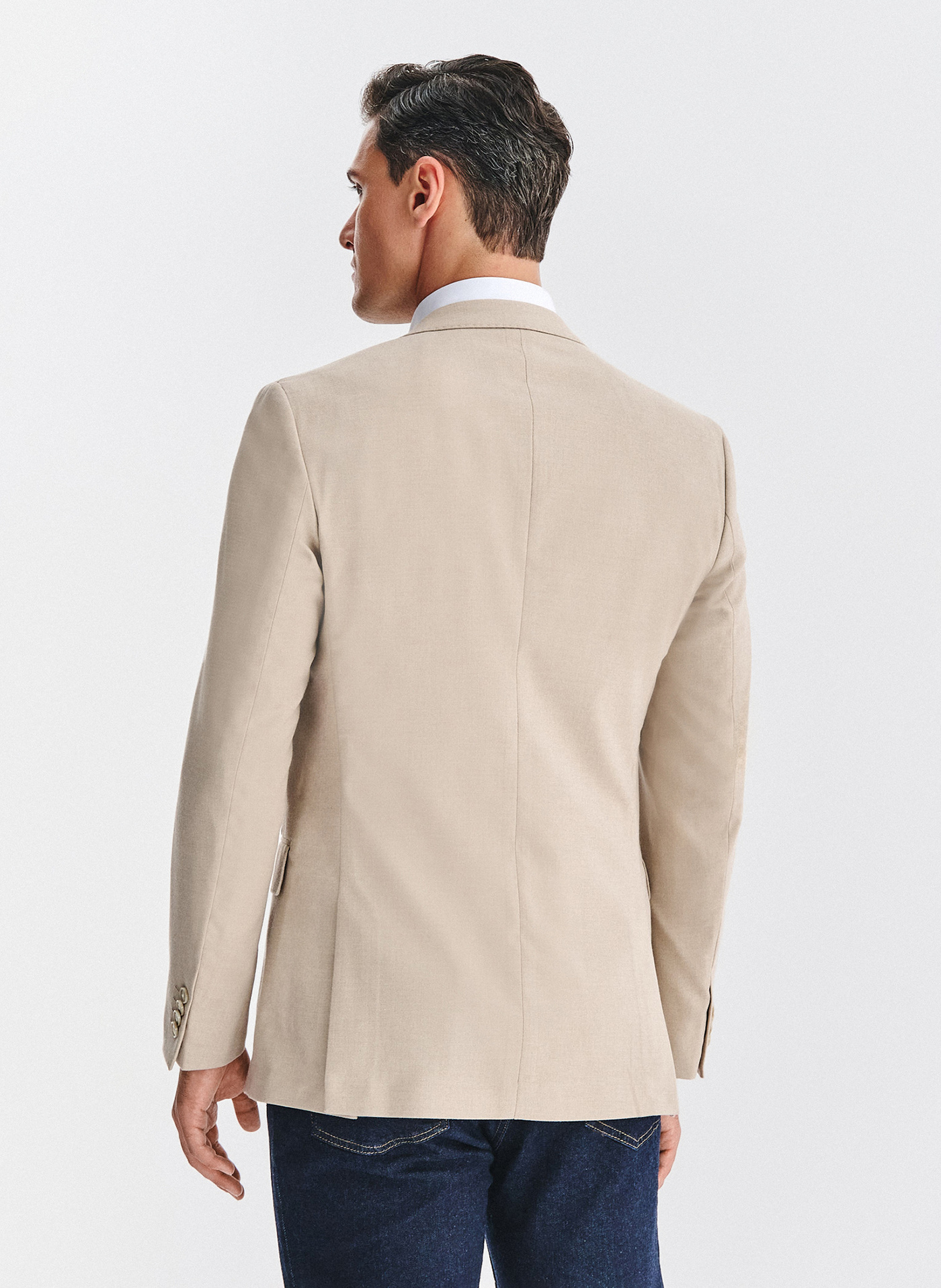 Beżowa marynarka męska - Pako Lorente