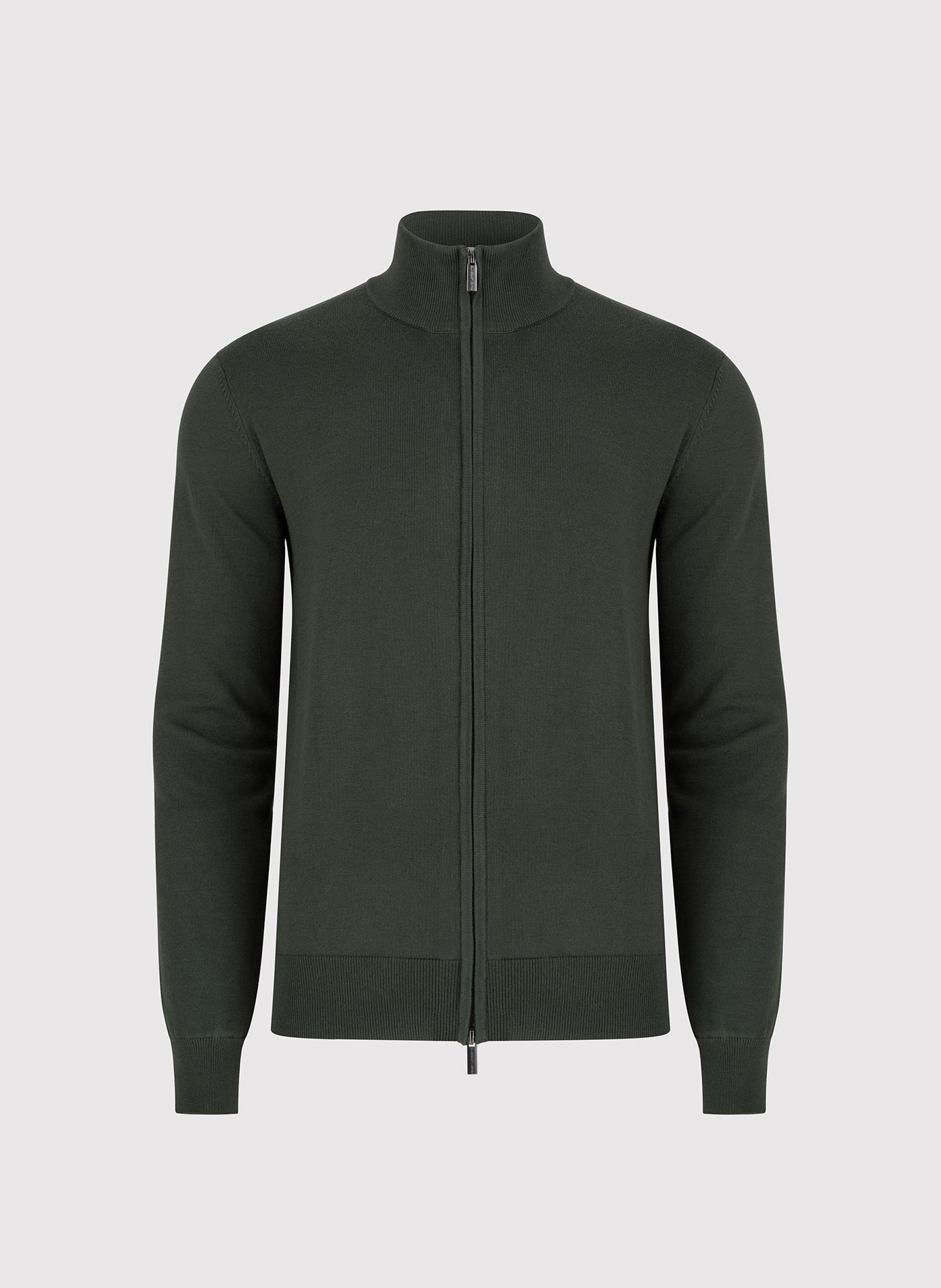 PAKO LORENTE - Zielony rozpinany sweter męski - Pako Lorente