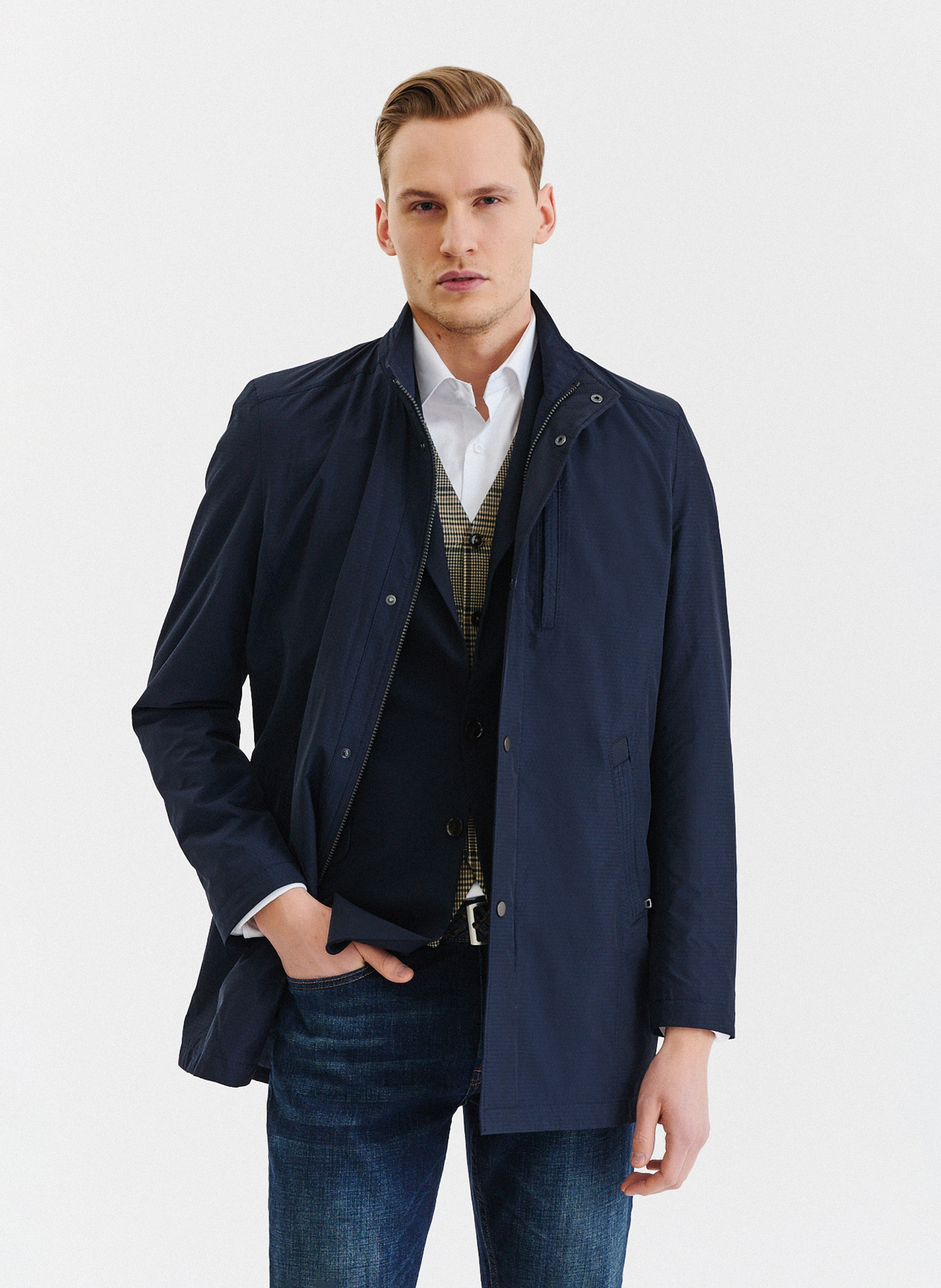 Płaszcz męski ALZIRA P20SF-7X-004-G - Pako Lorente