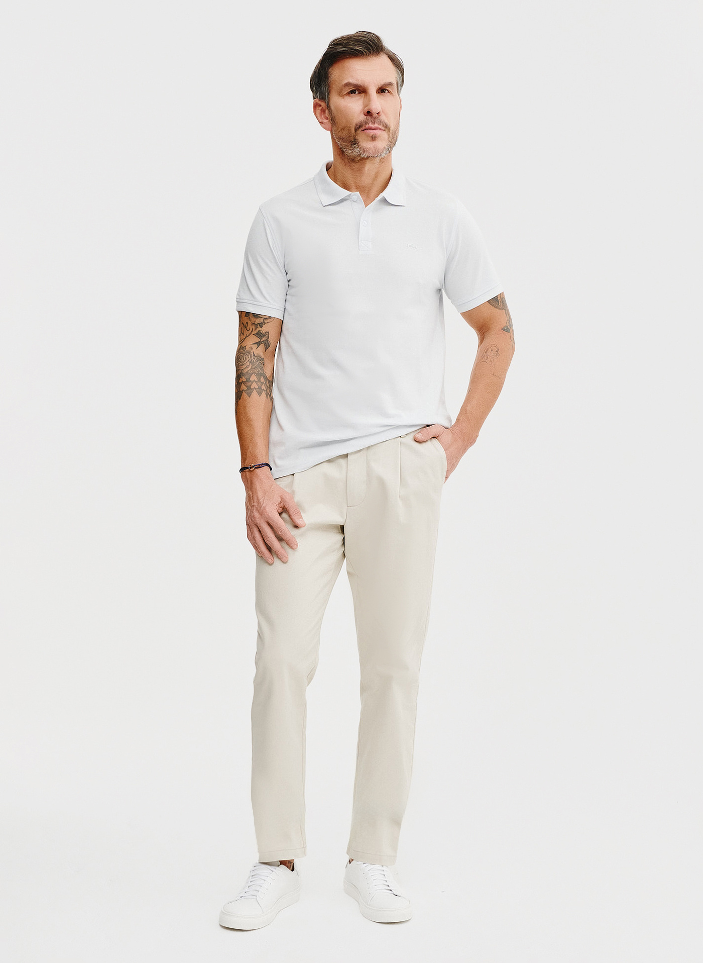 T-shirt polo w kolorze jasnoniebieskiem - Pako Lorente