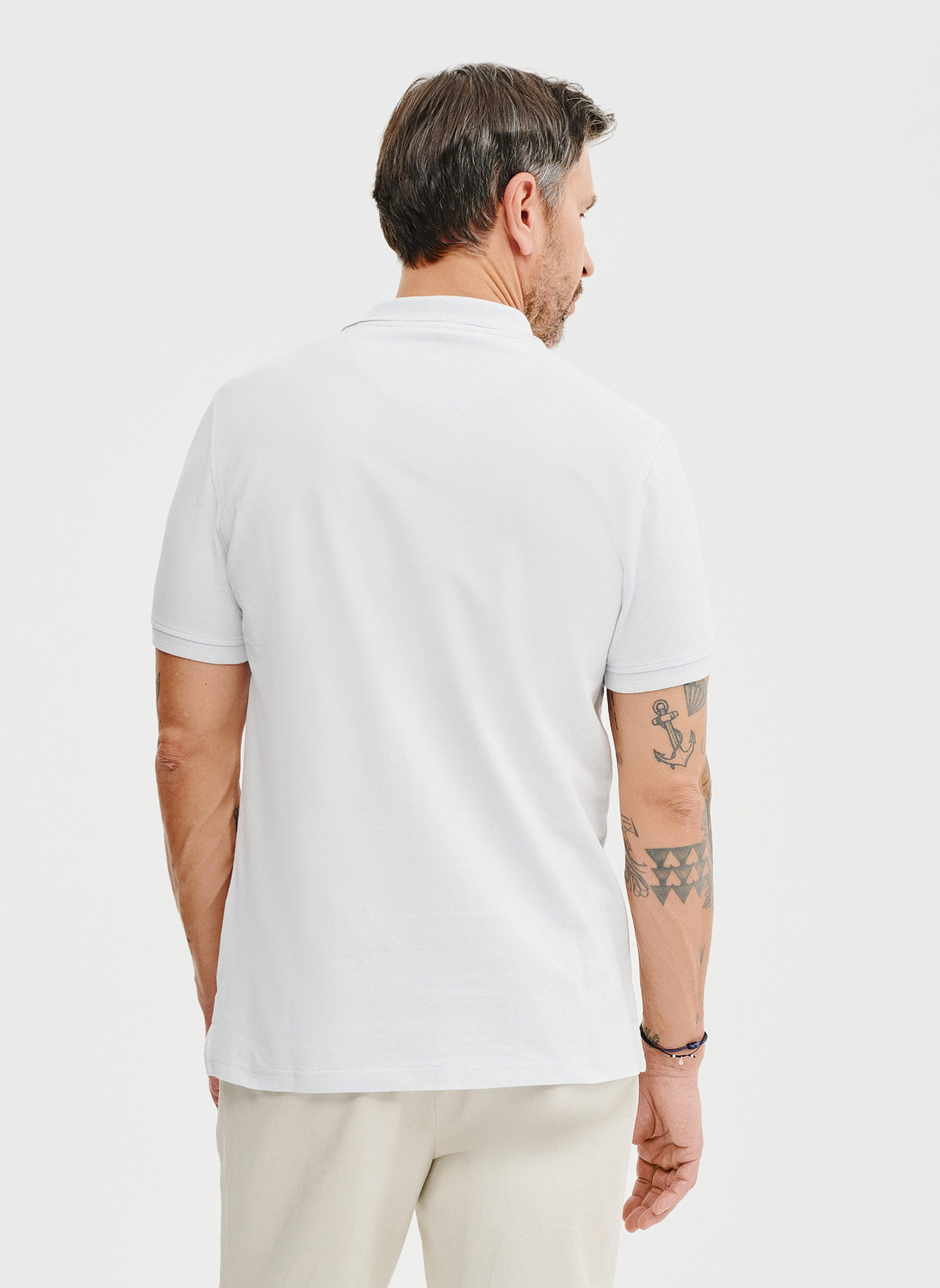 T-shirt polo w kolorze jasnoniebieskiem - Pako Lorente