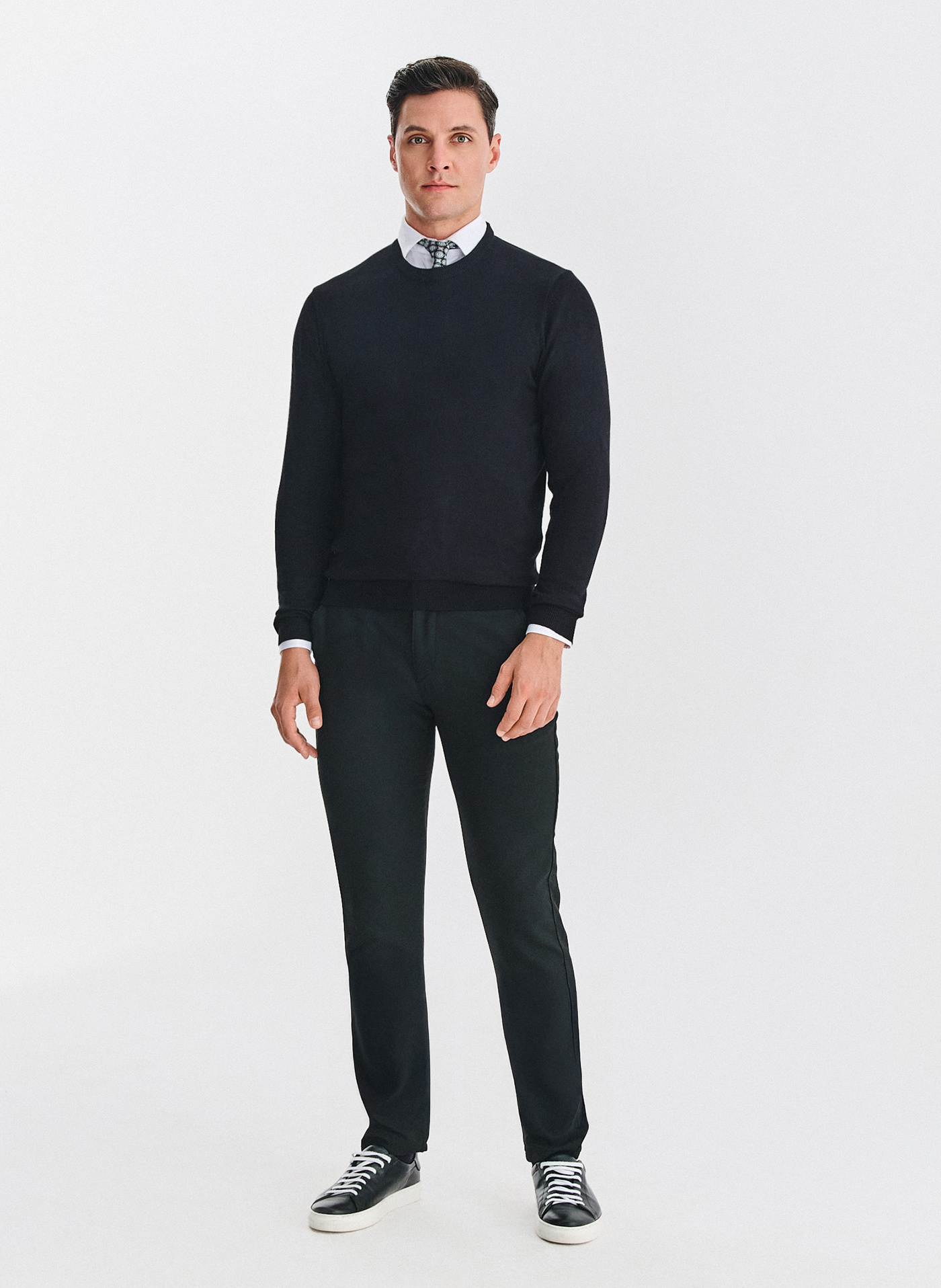 PAKO LORENTE - Czarny sweter męski - Pako Lorente