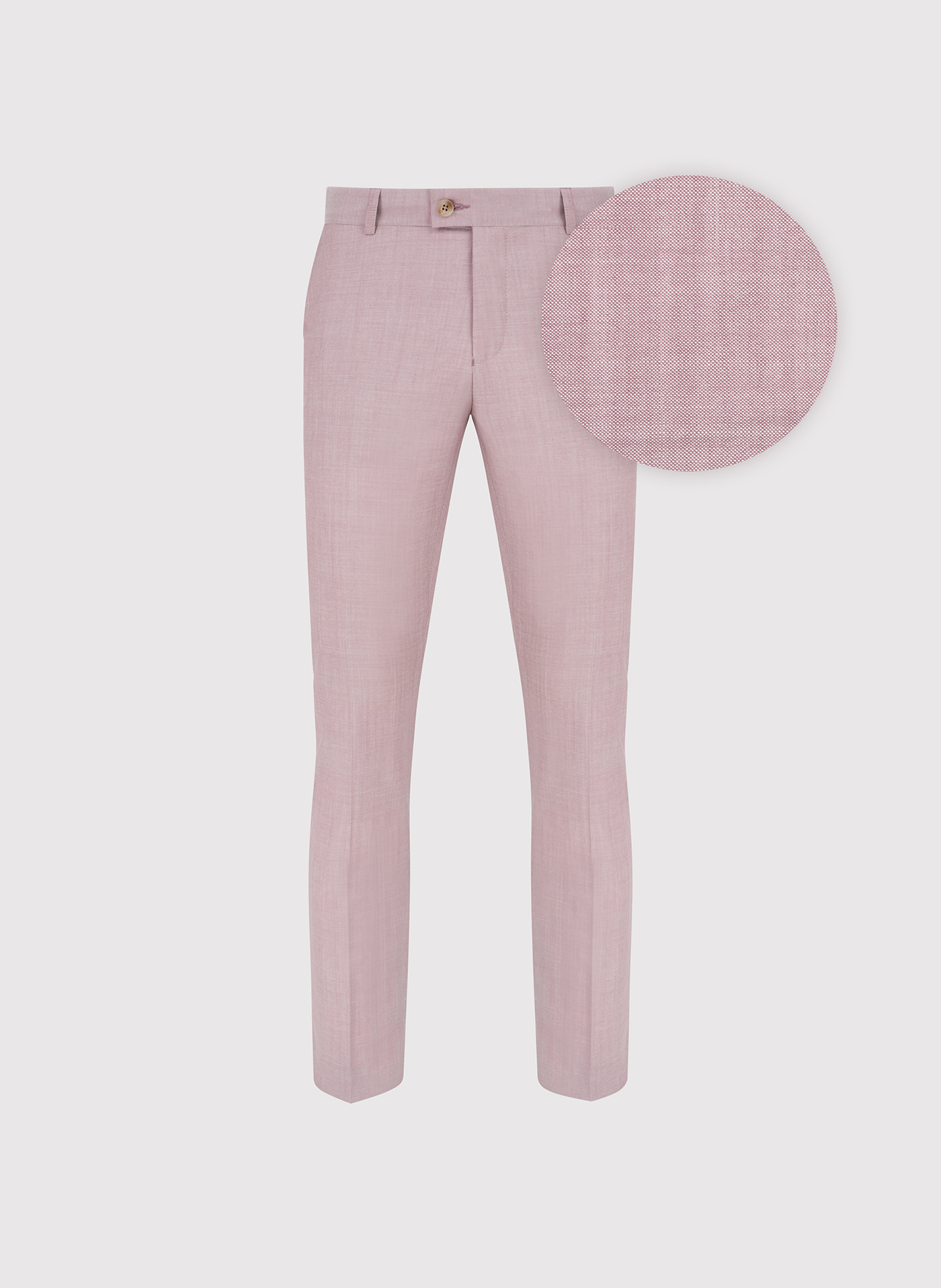 PAKO LORENTE - Różowe spodnie ganiturowe wełna - Pako Lorente