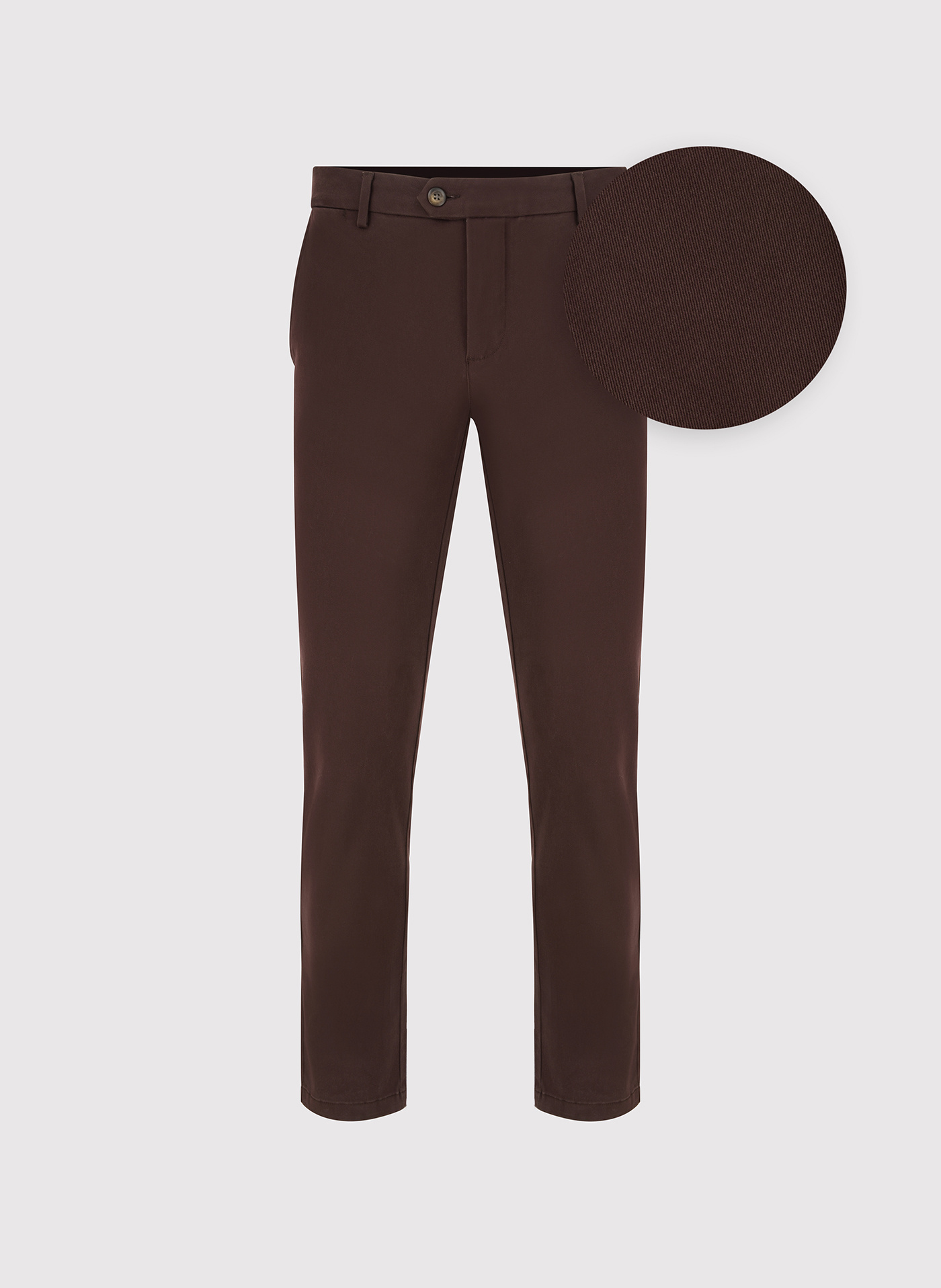 PAKO LORENTE - Brązowe spodnie chino z bawełną - Pako Lorente