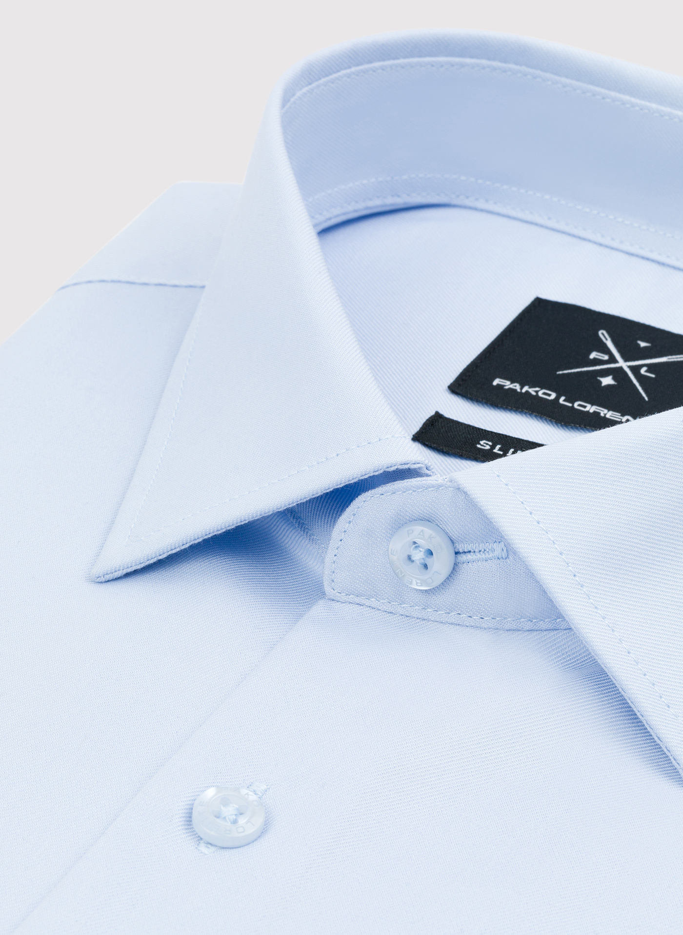 Niebieska koszula męska z krótkim rękawem - Pako Lorente