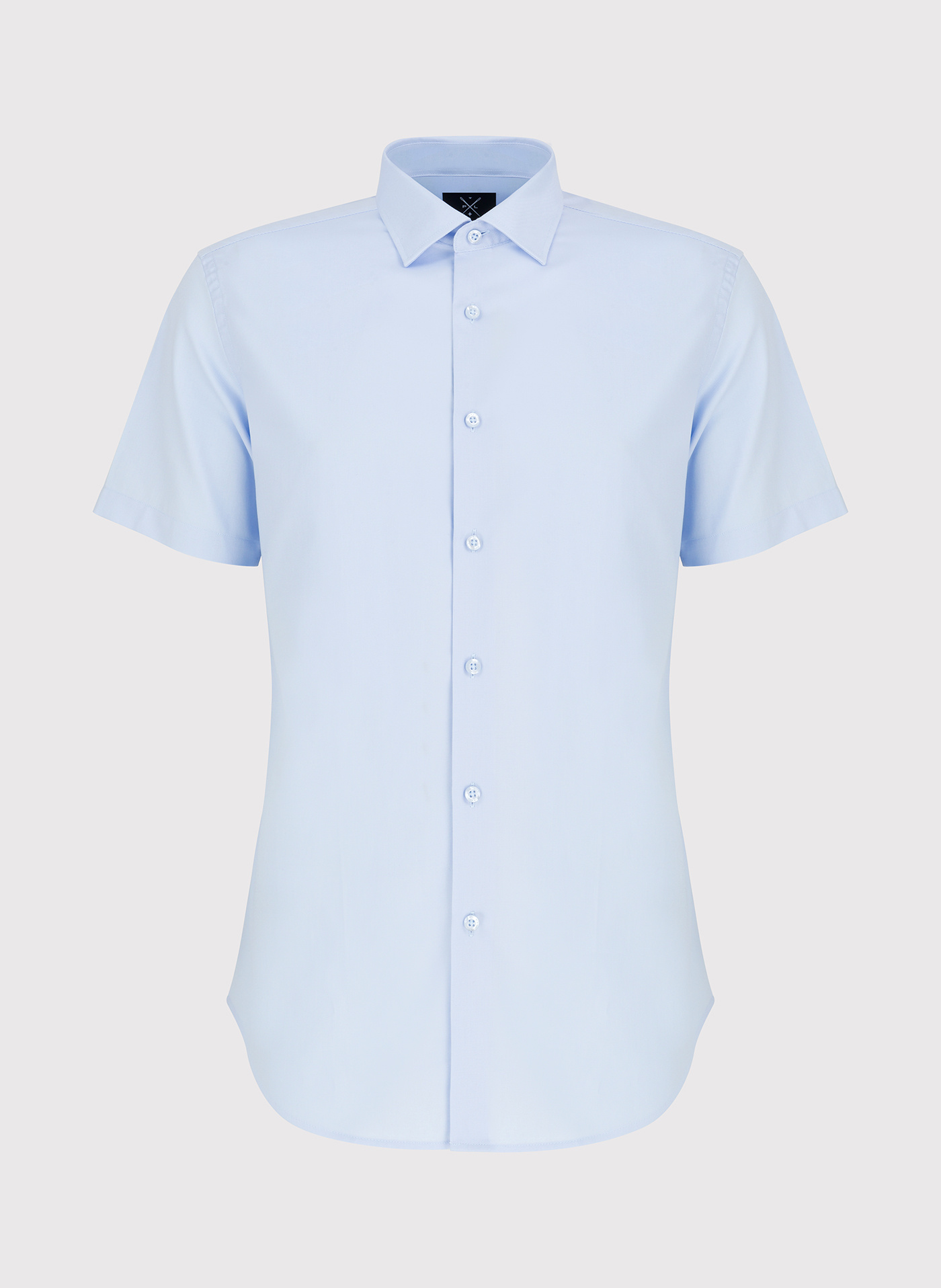 Niebieska koszula męska z krótkim rękawem - Pako Lorente