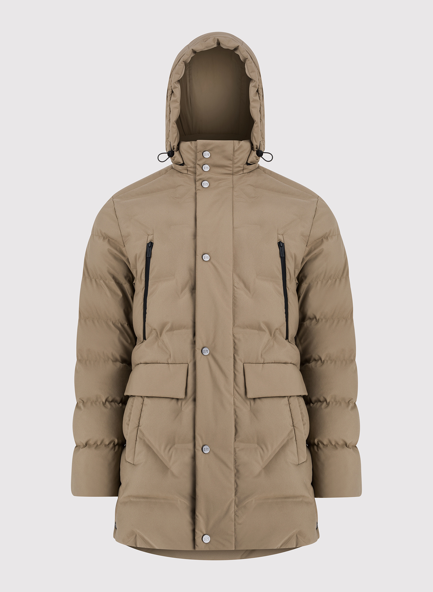 Beżowa kurtka męska na zimę - Pako Lorente