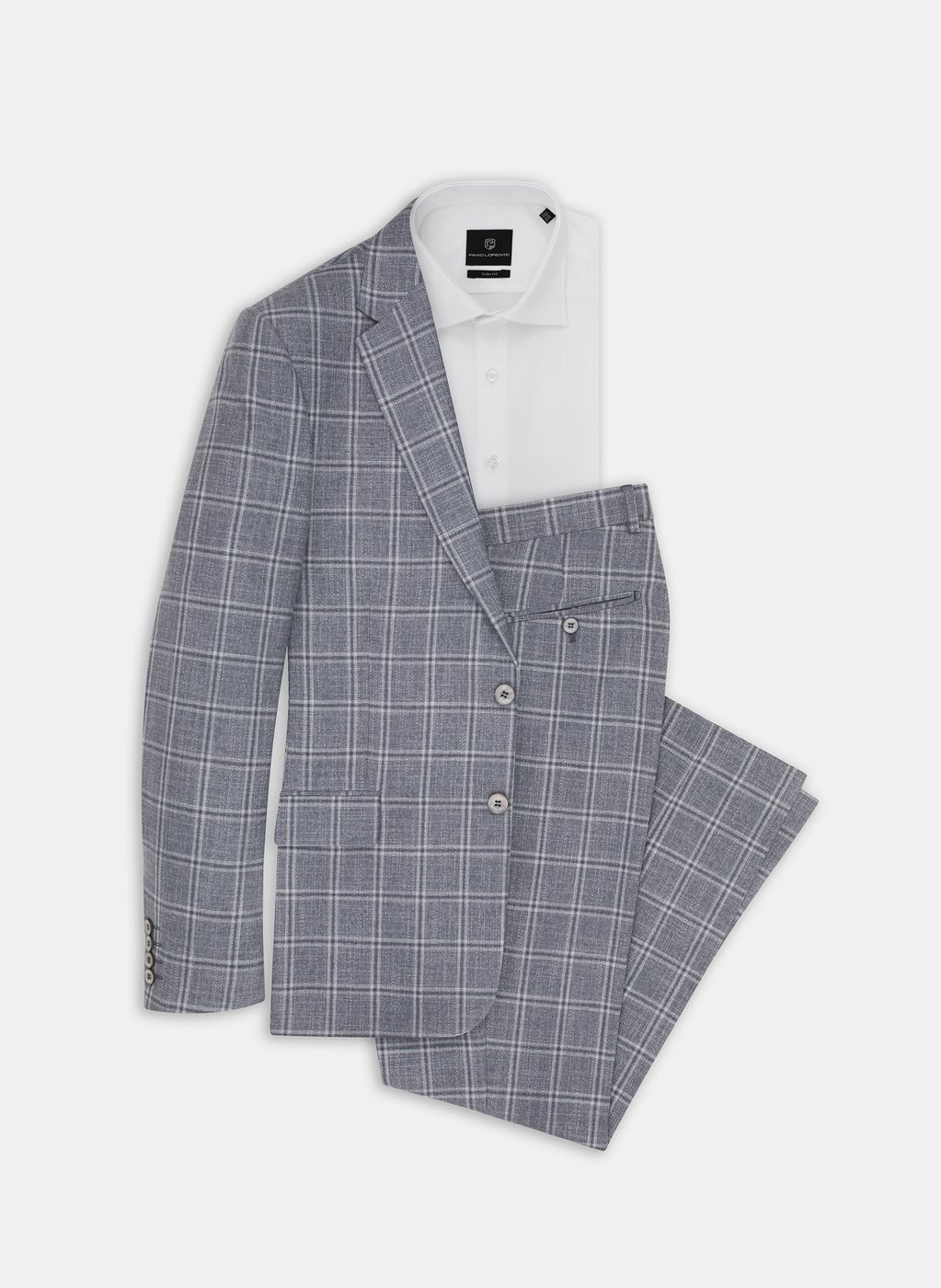 Spodnie męskie garniturowe CUENCA P20SF-6G-017-S - Pako Lorente