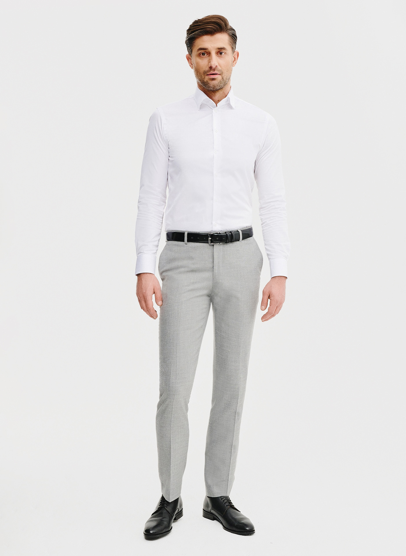 PAKO LORENTE - Szare spodnie ganiturowe - Pako Lorente