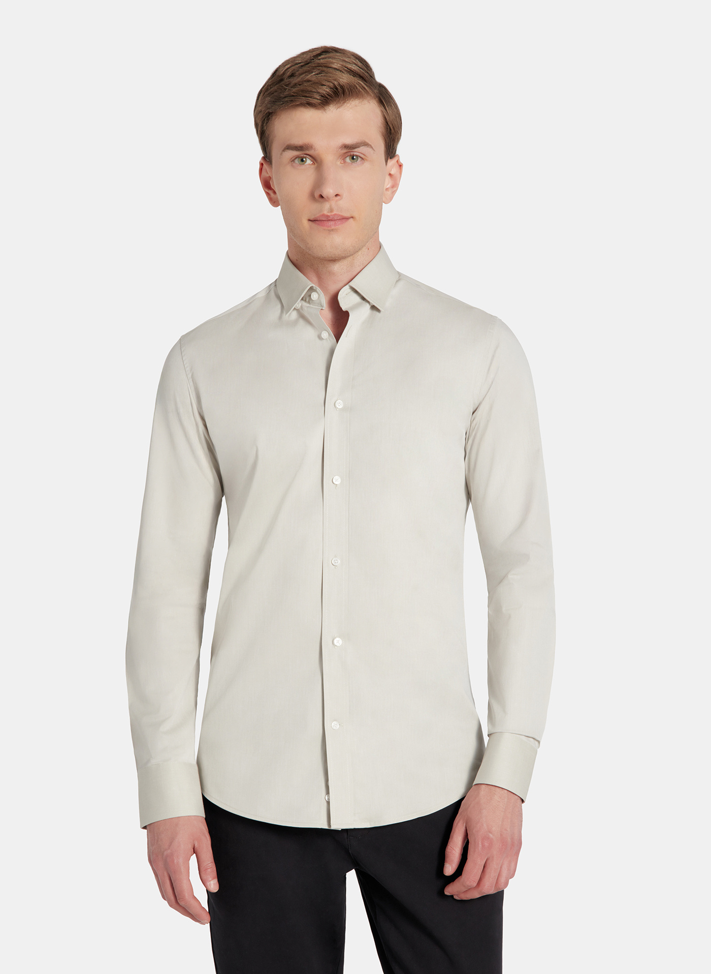 PAKO LORENTE - Oliwkowa koszula męska - Pako Lorente