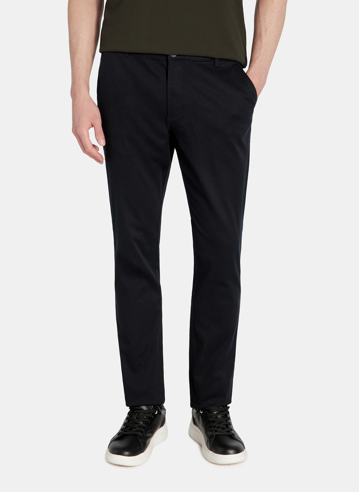 PAKO LORENTE - Granatowe spodnie męskie - Pako Lorente