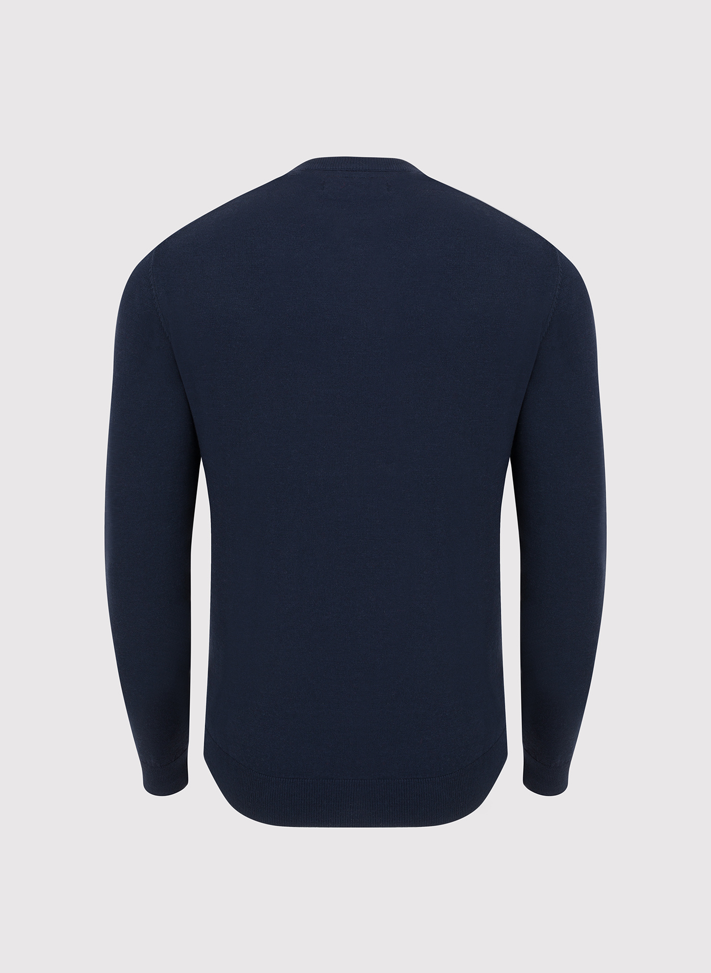 Granatowy męski sweter w serek - Pako Lorente