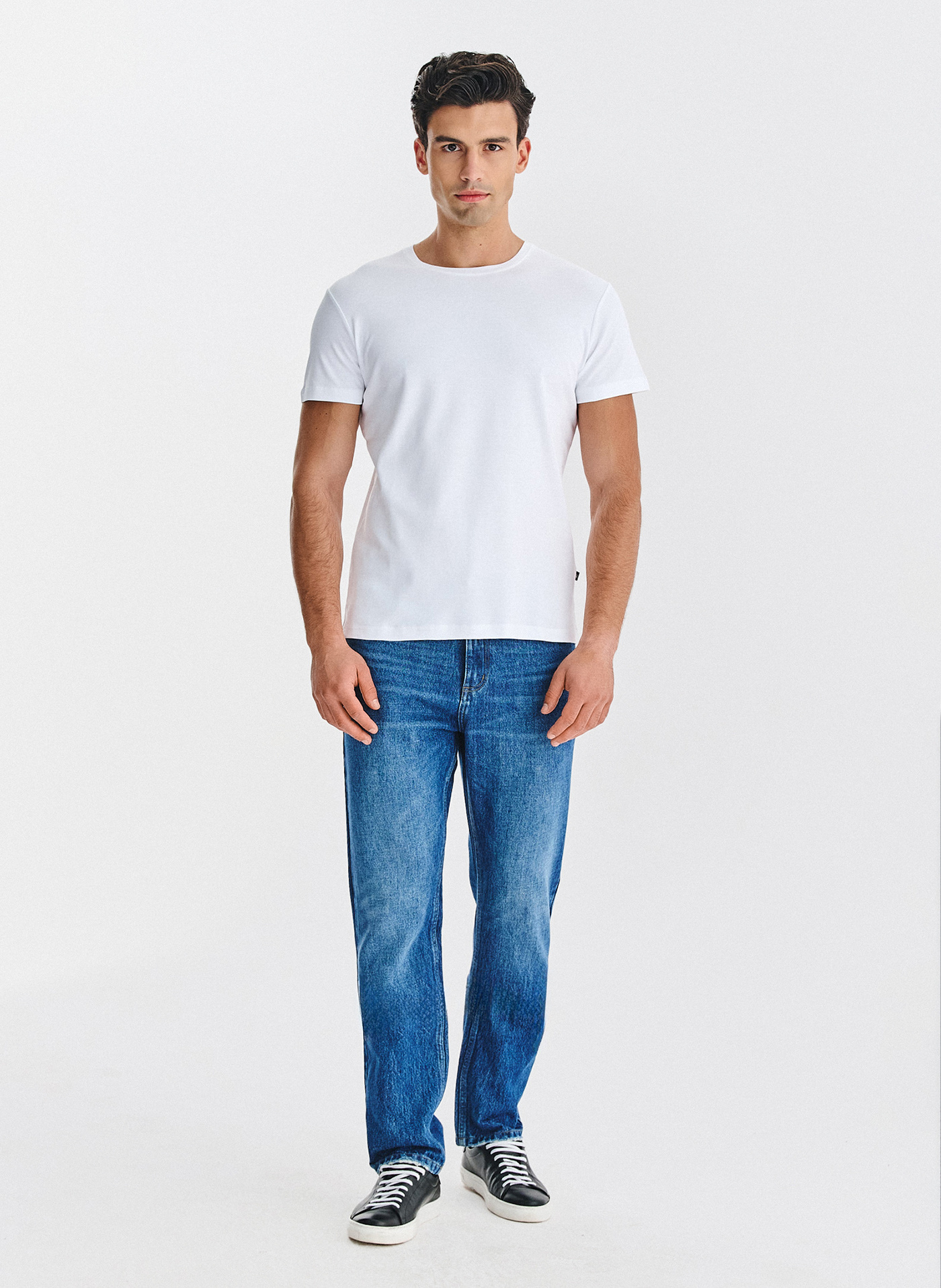 Biały t-shirt męski - Pako Lorente