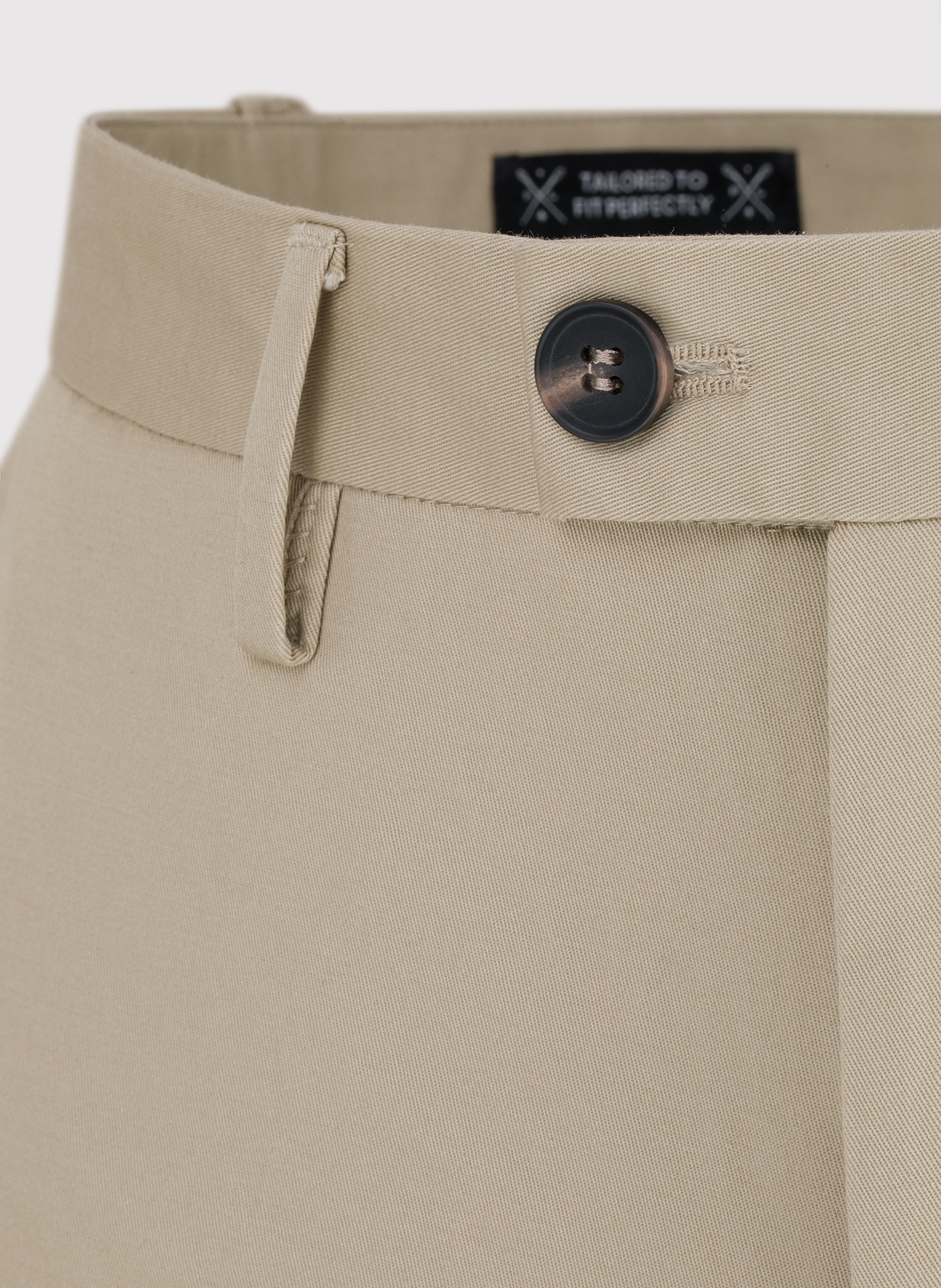 Beżowe spodnie męskie o kroju carrot - Pako Lorente