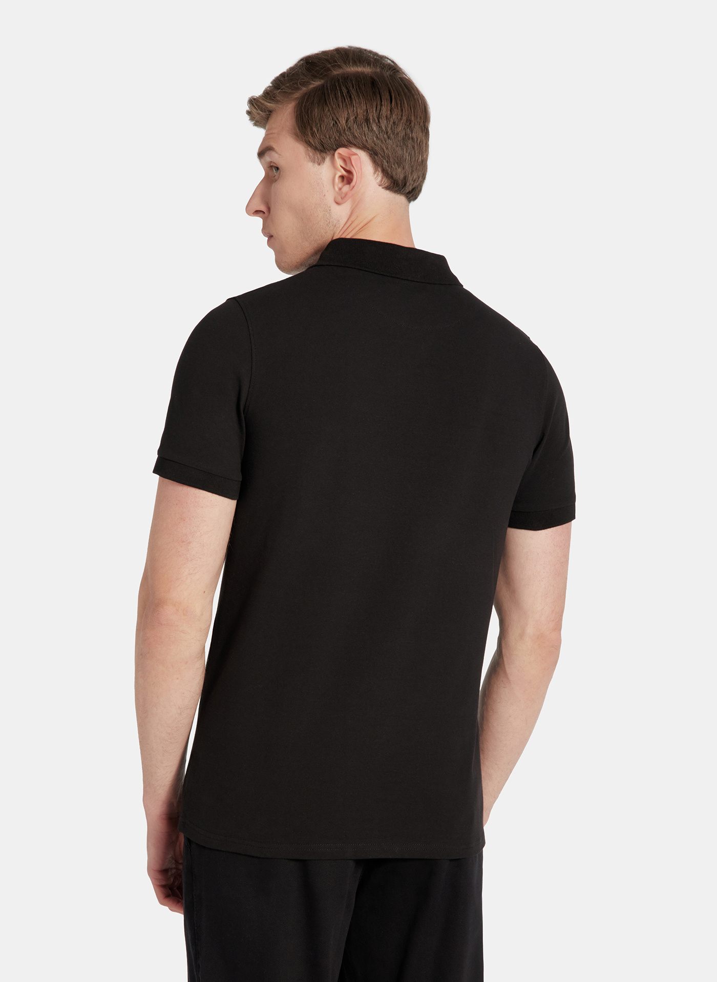 PAKO LORENTE - T-shirt polo w czarnym kolorze - Pako Lorente