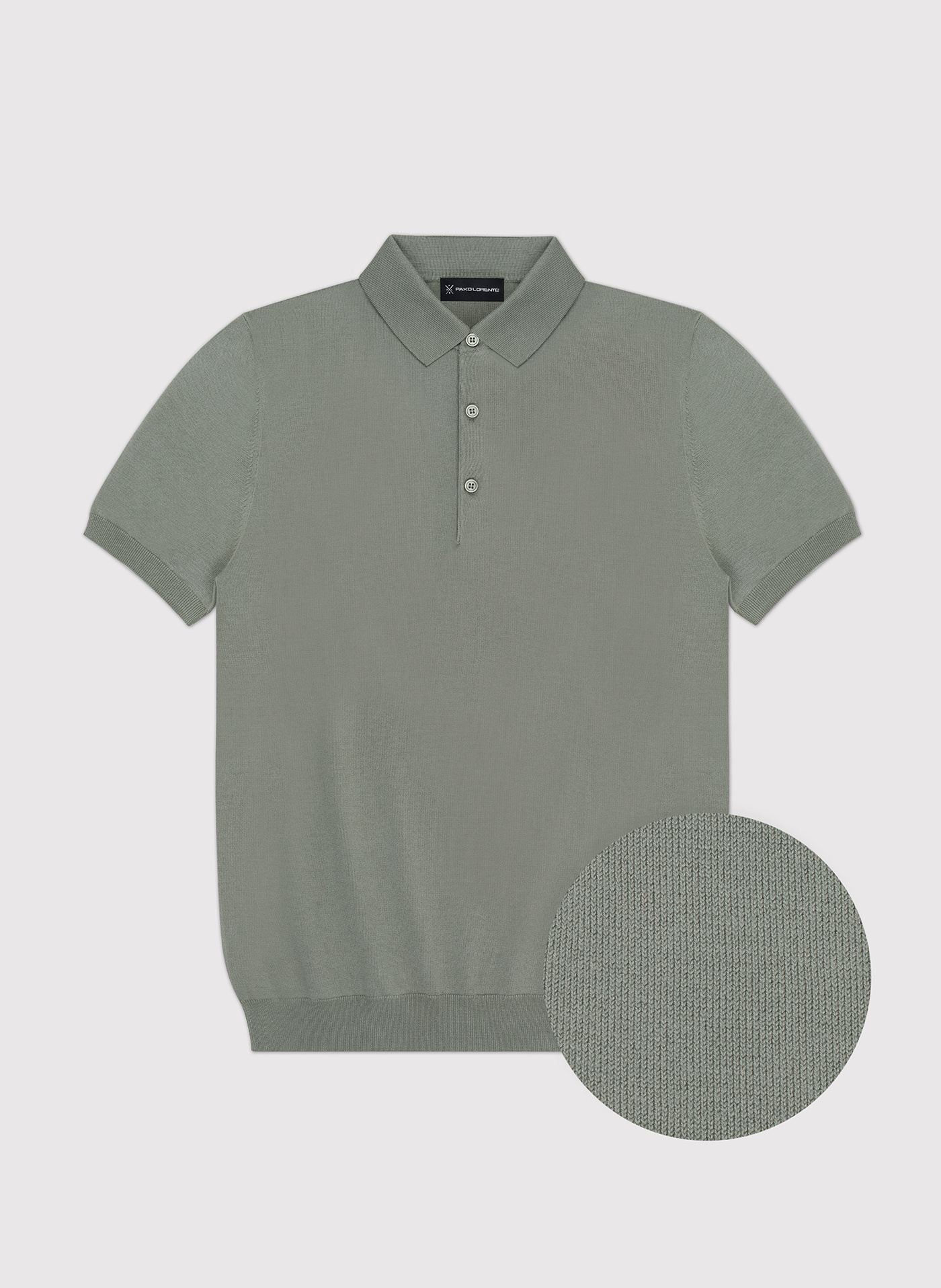 Zielony t-shirt polo - Pako Lorente