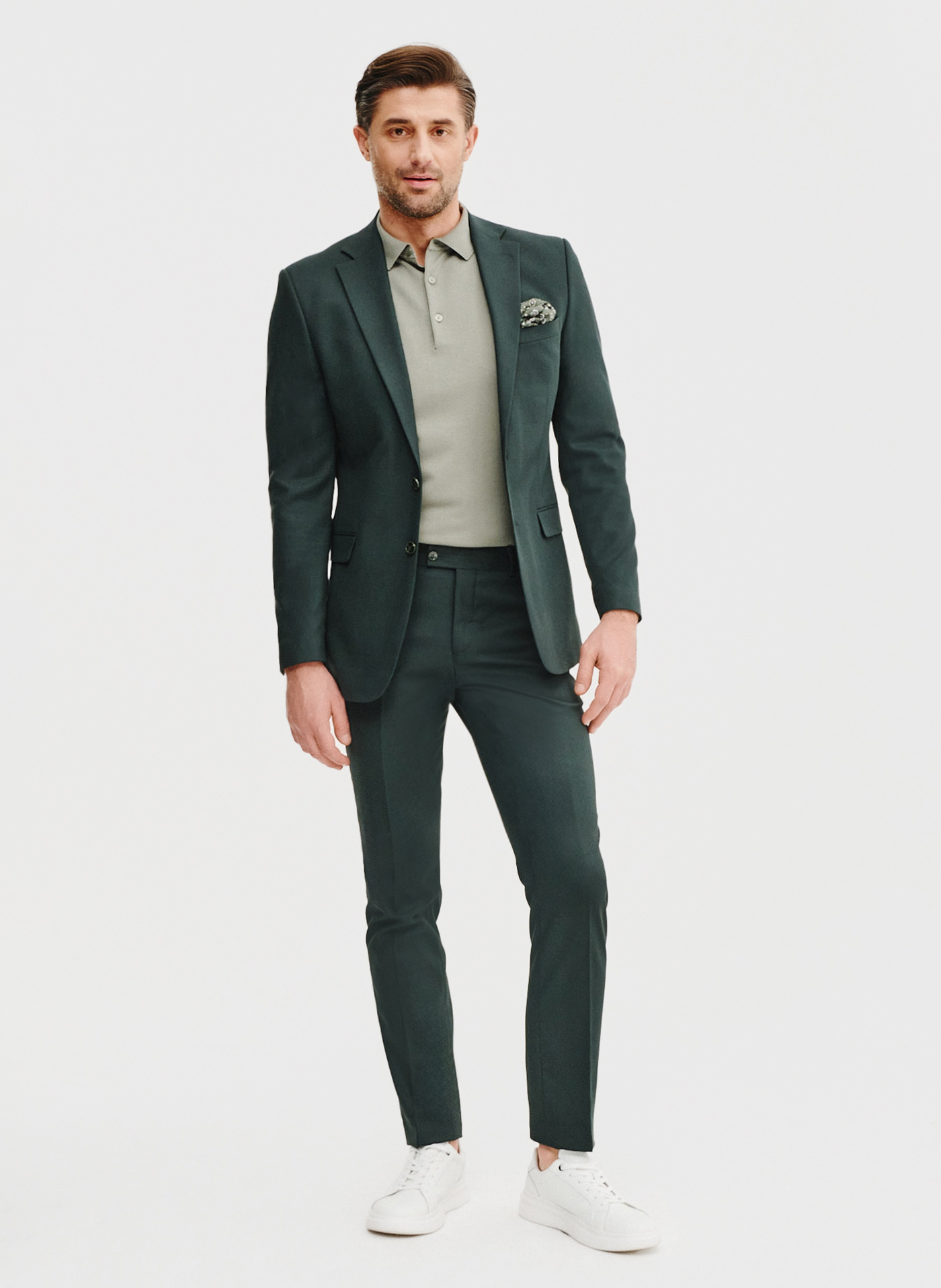 Zielony t-shirt polo - Pako Lorente