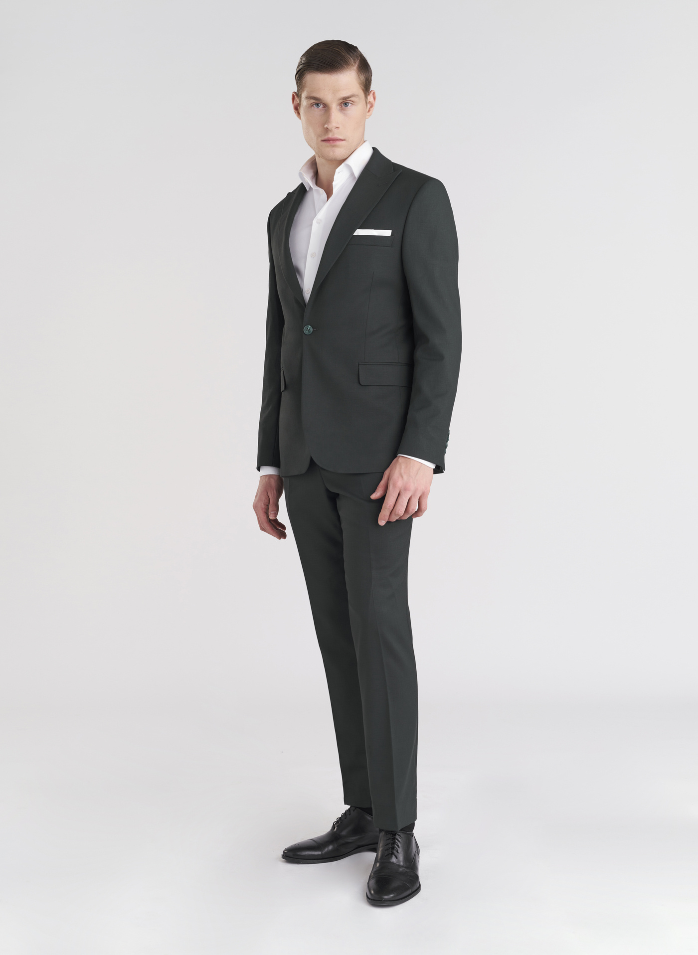 Zielone eleganckie spodnie męskie - Pako Lorente