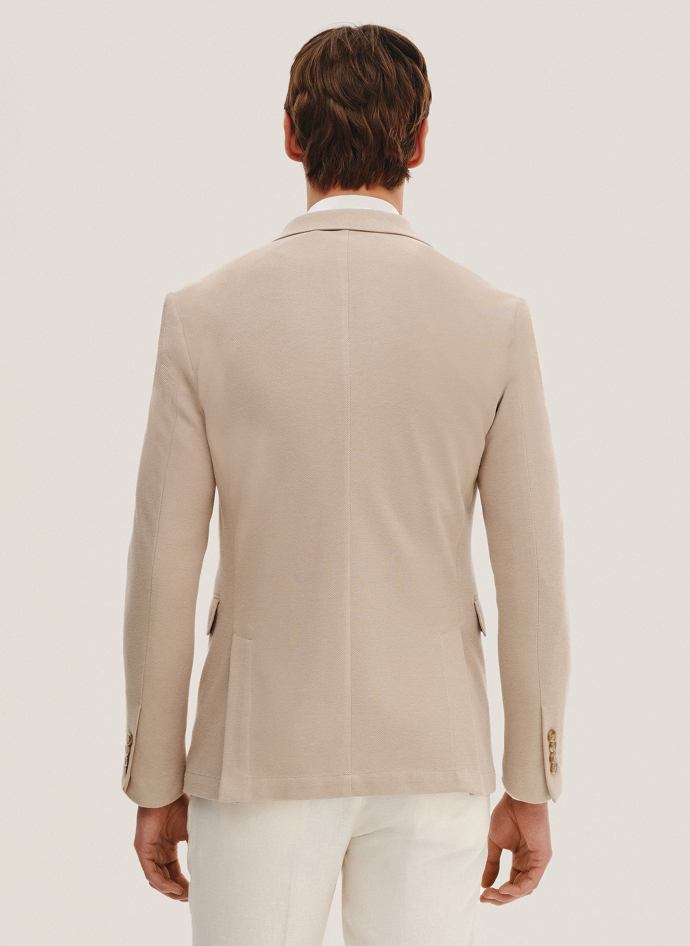 Beżowa marynarka z dzianiny - Pako Lorente