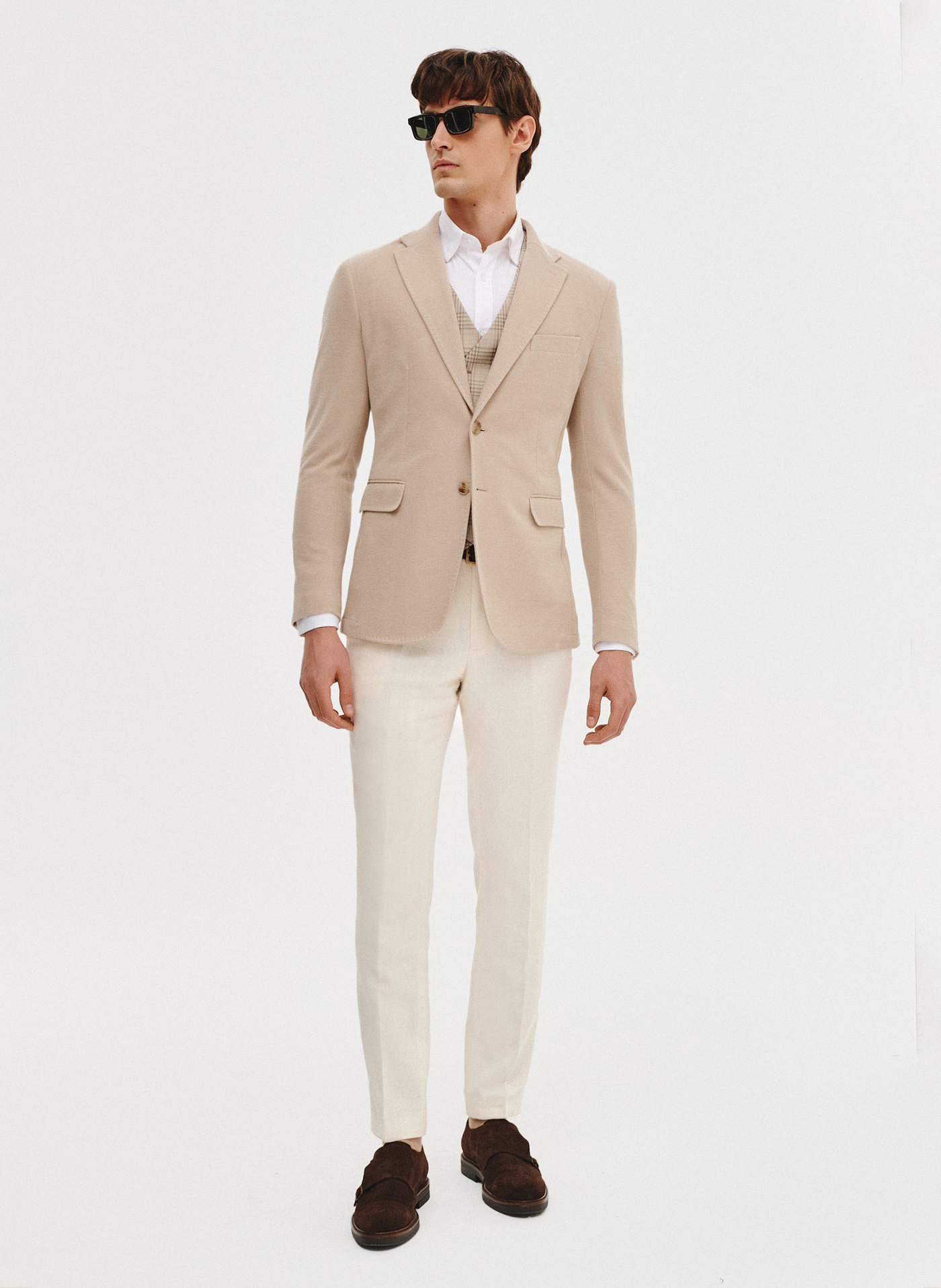 Beżowa marynarka z dzianiny - Pako Lorente