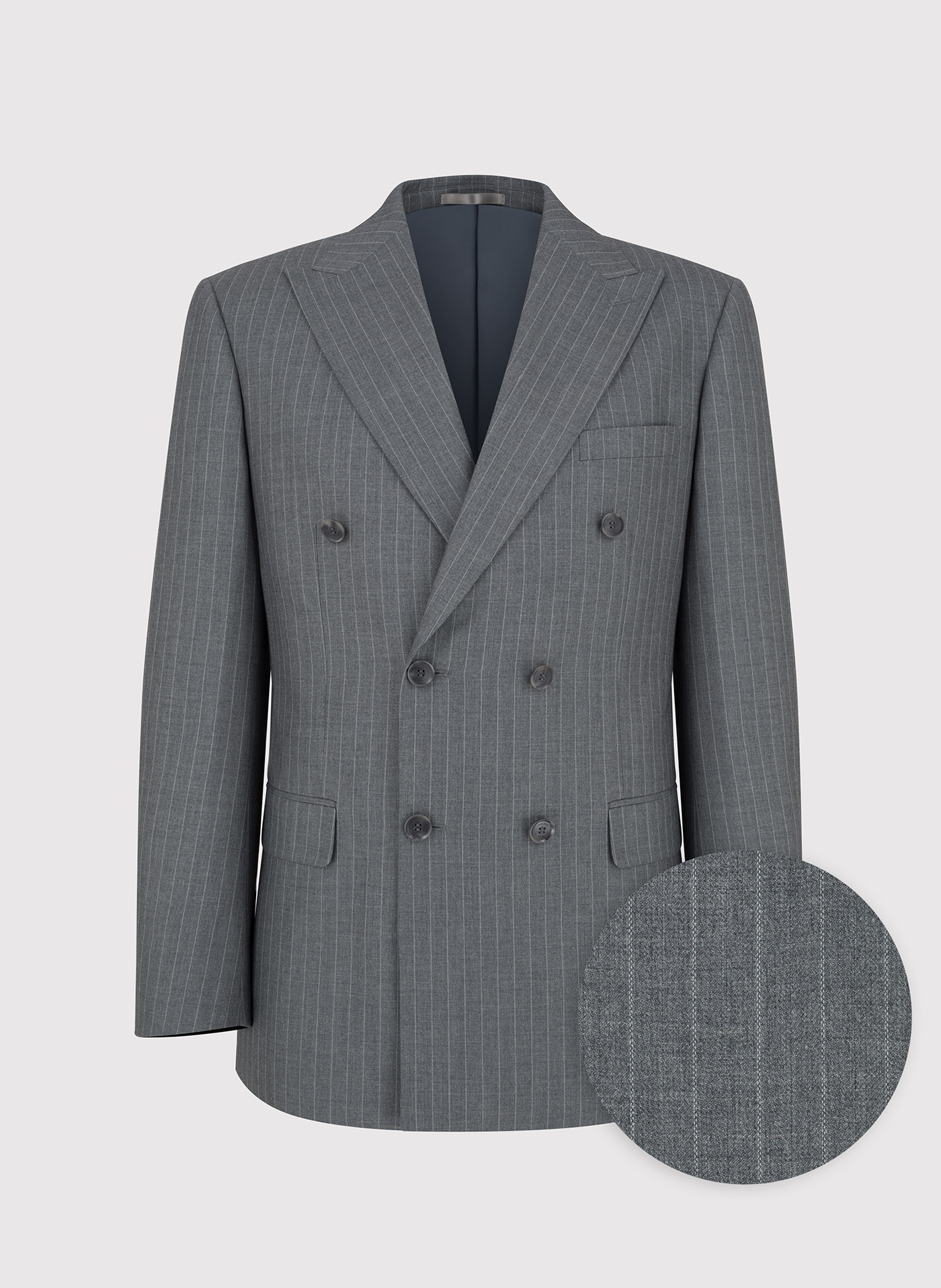 Szara marynarka garniturowa w prążek - Pako Lorente