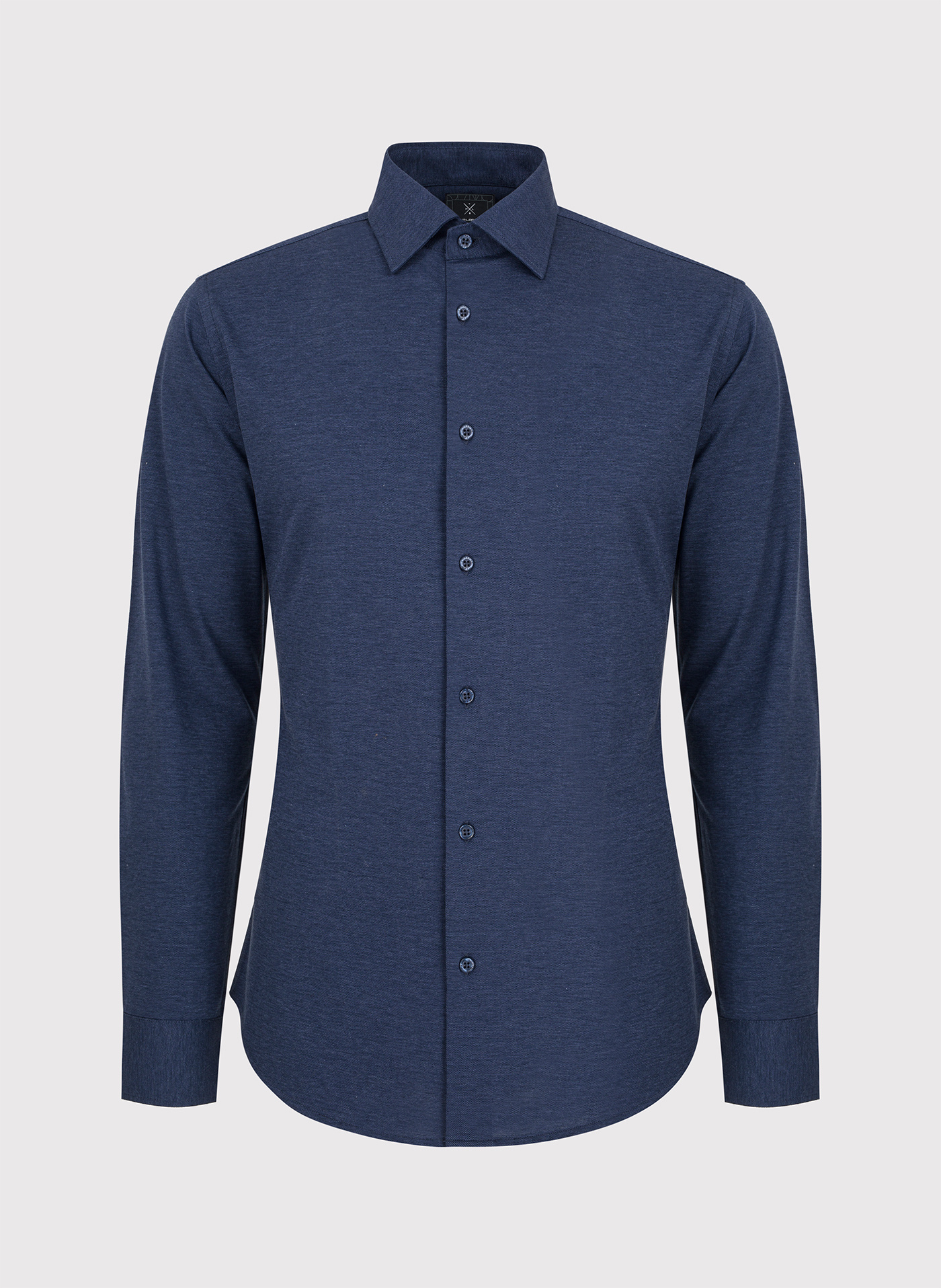 Ciemna niebieska bawełniana koszula męska - Pako Lorente