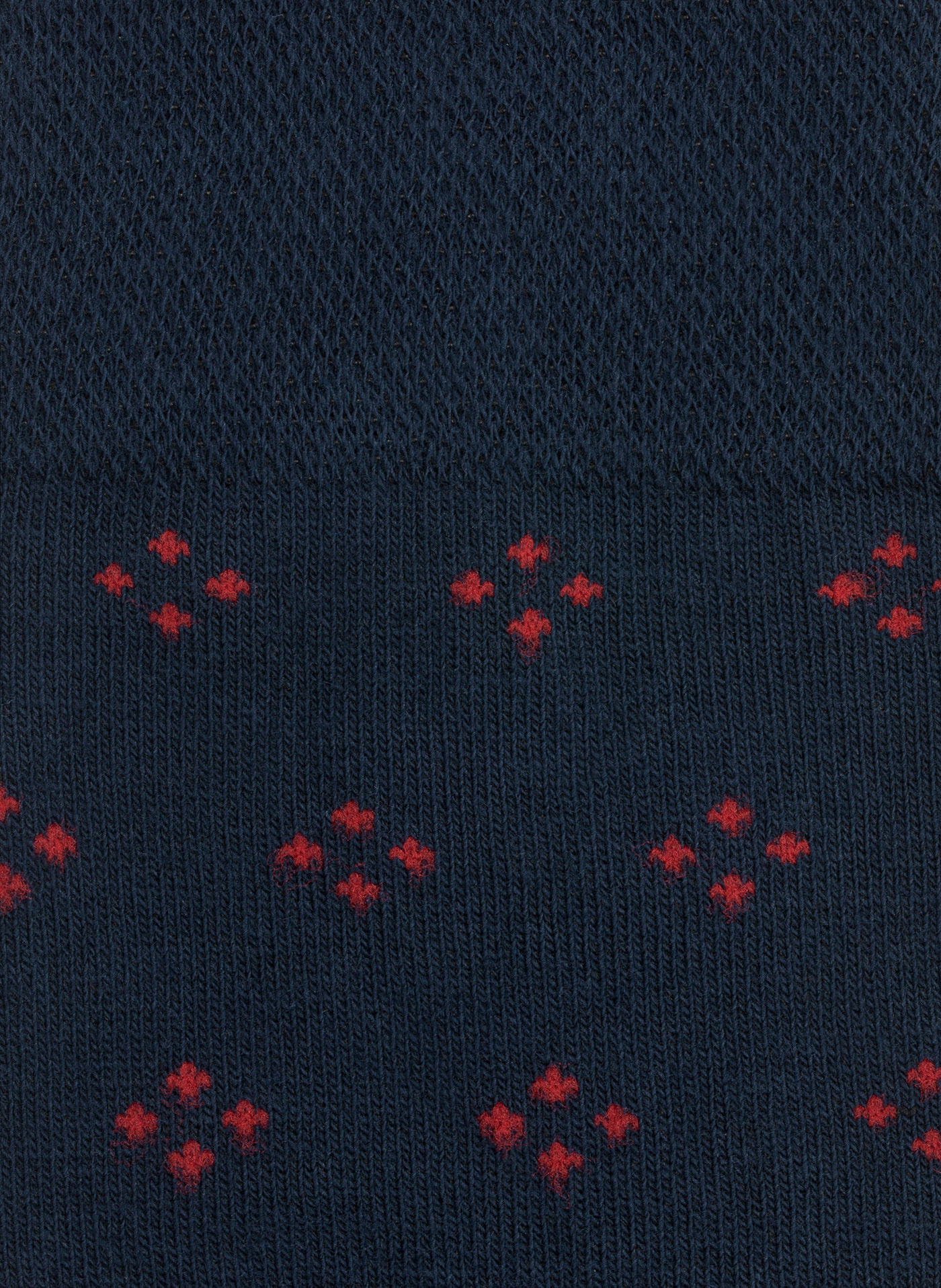 Granatowe skarpetki męskie w czerwone wzorki P000B-SX-525-G-0 - Pako Lorente