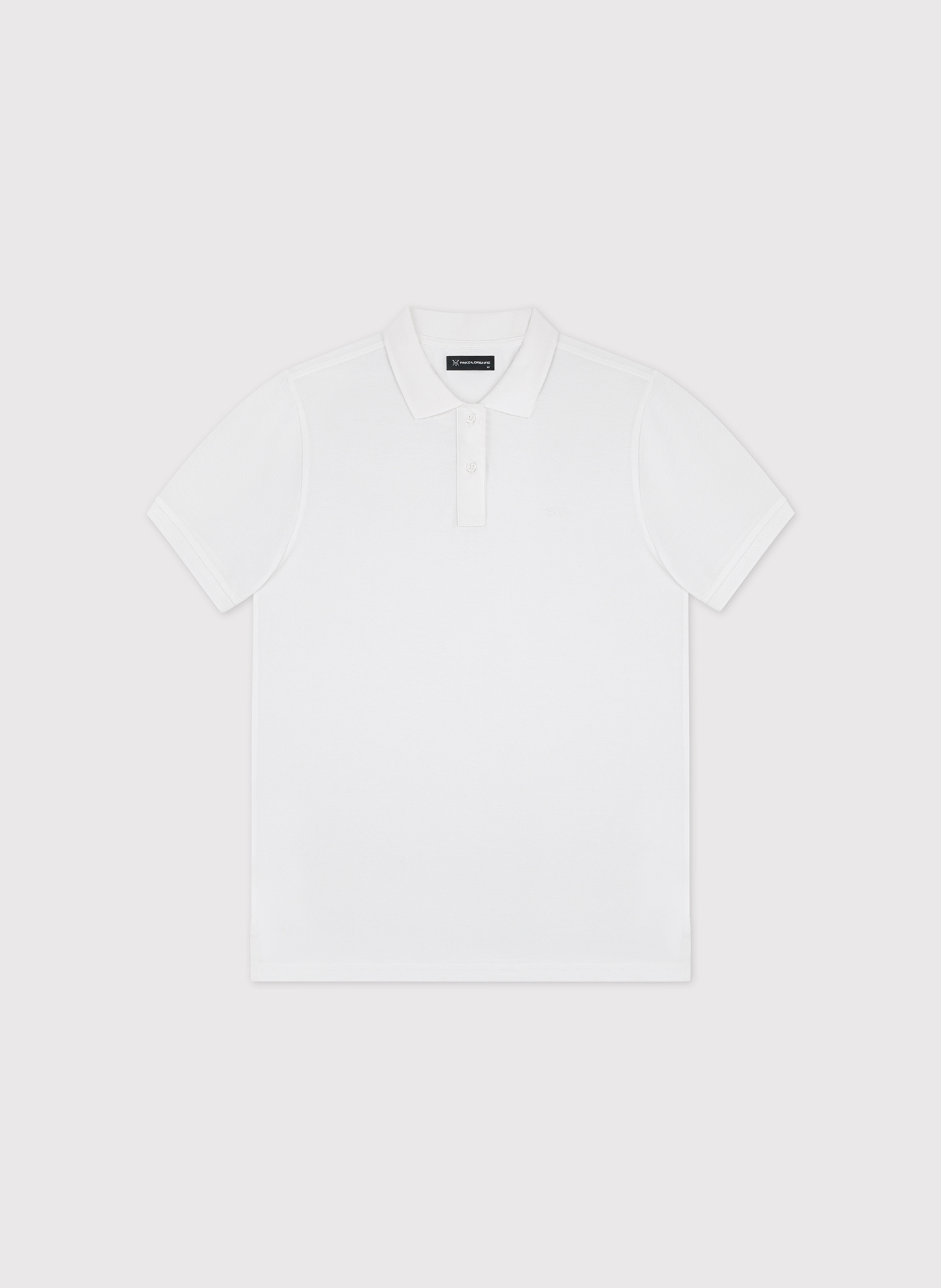 PAKO LORENTE - Biały gładki t-shirt polo - Pako Lorente