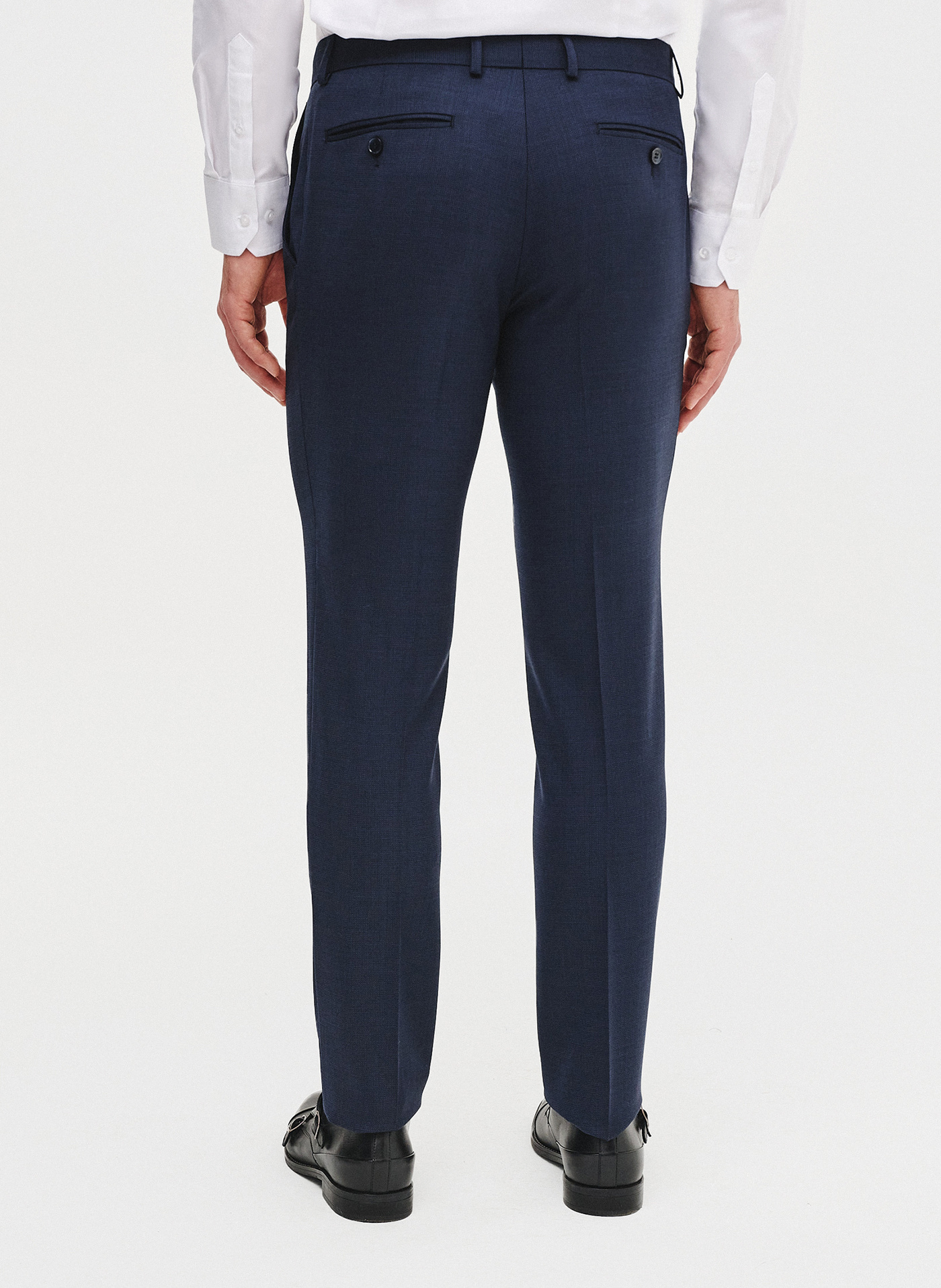 Granatowe spodnie ganiturowe - Pako Lorente