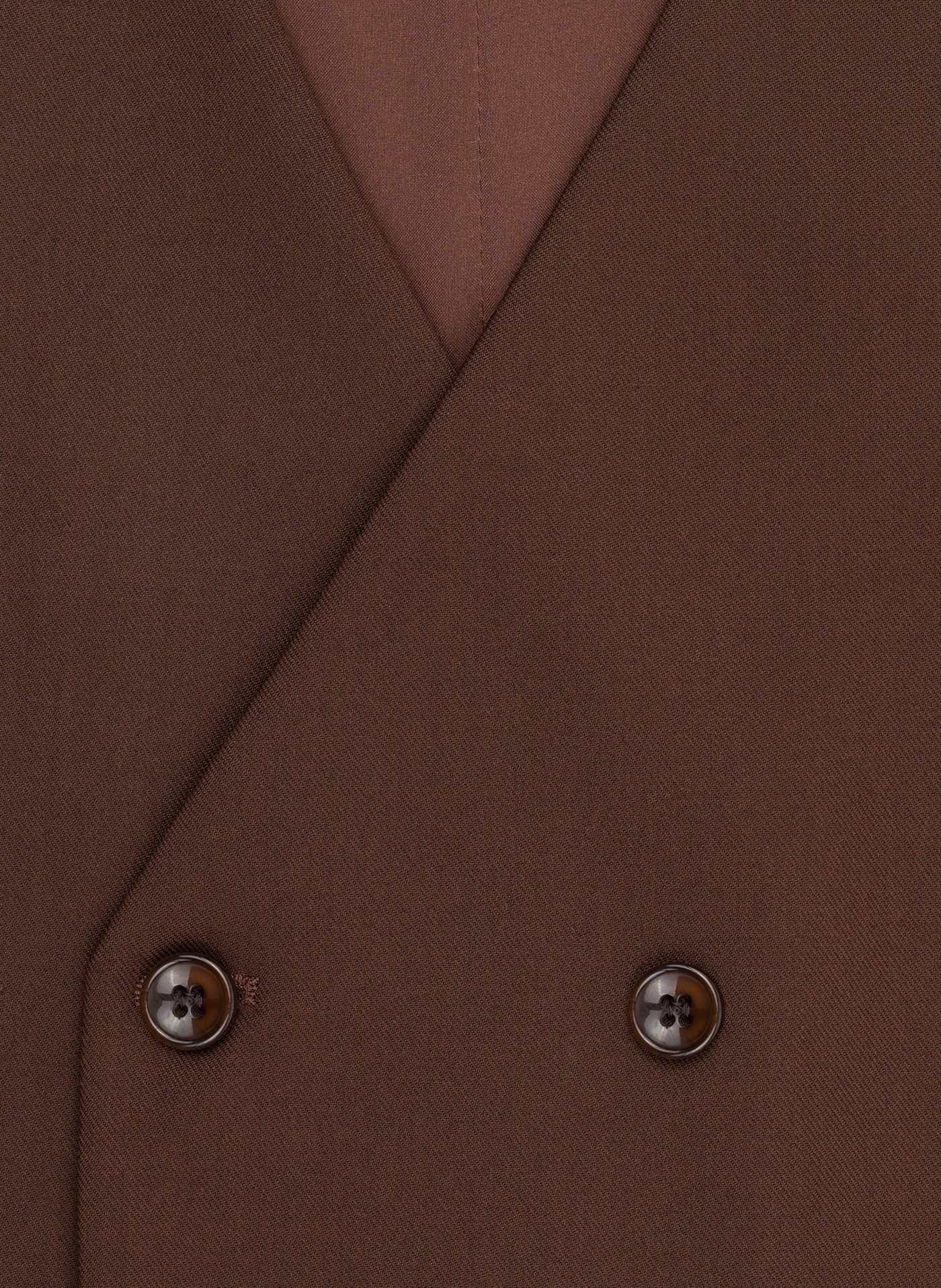 Brązowa dwurzędowa kamizelka męska - Pako Lorente