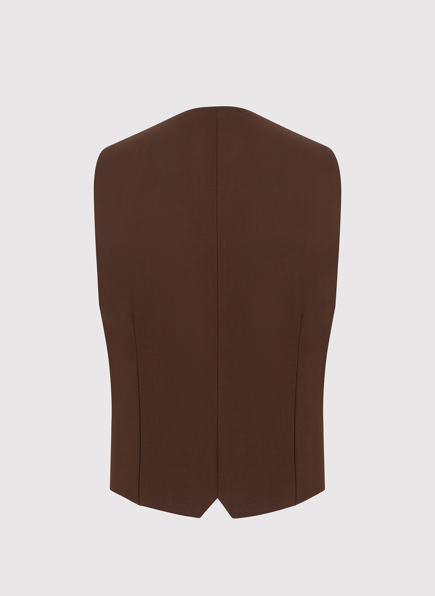 Brązowa dwurzędowa kamizelka męska - Pako Lorente