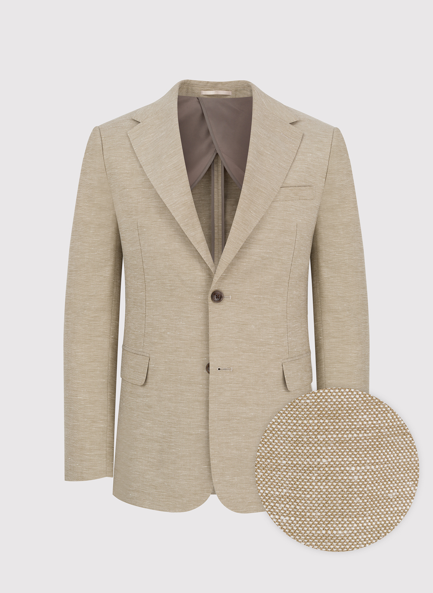 Beżowa marynarka z lnem - Pako Lorente