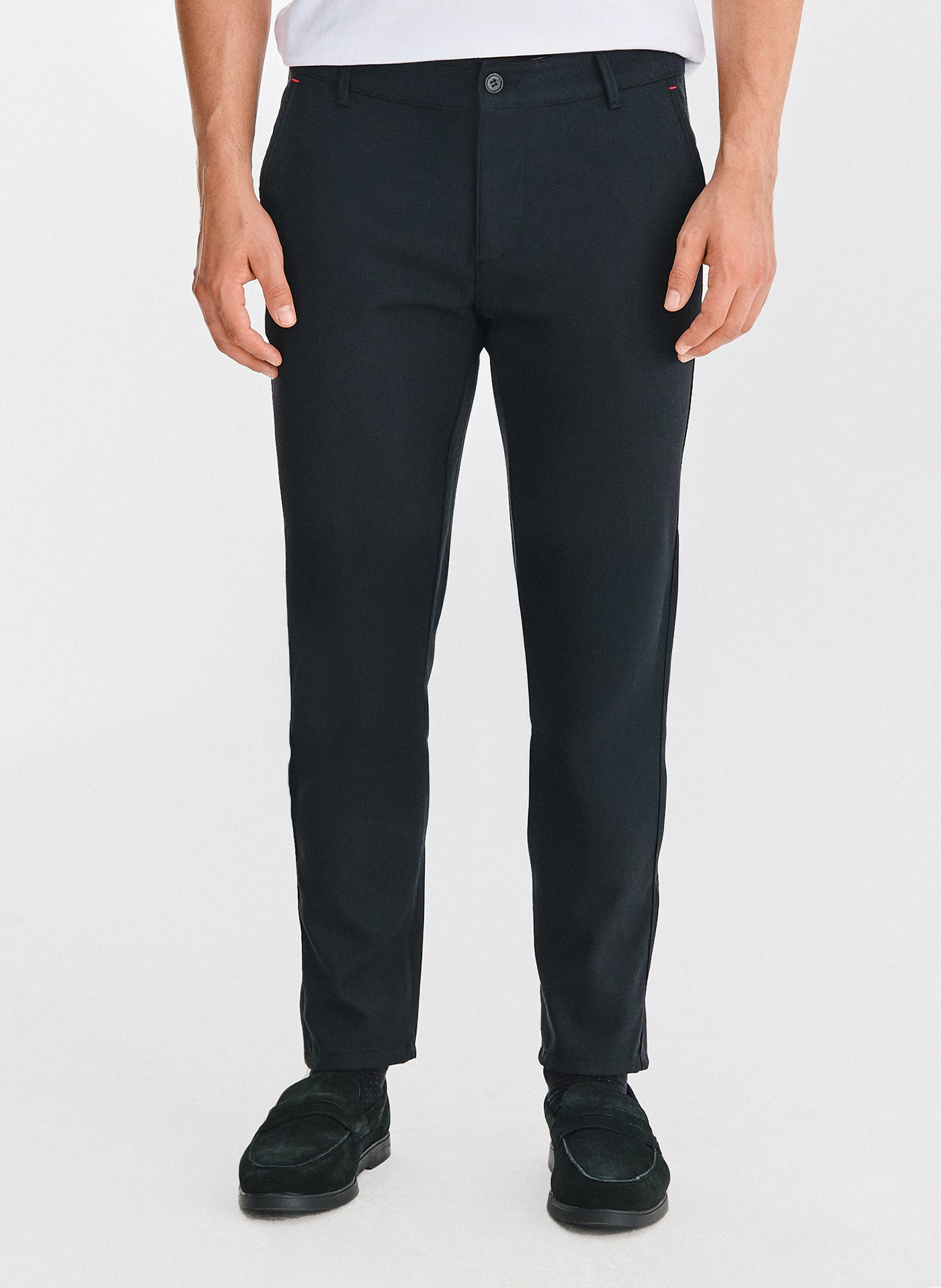 PAKO LORENTE - Granatowe spodnie męskie - Pako Lorente