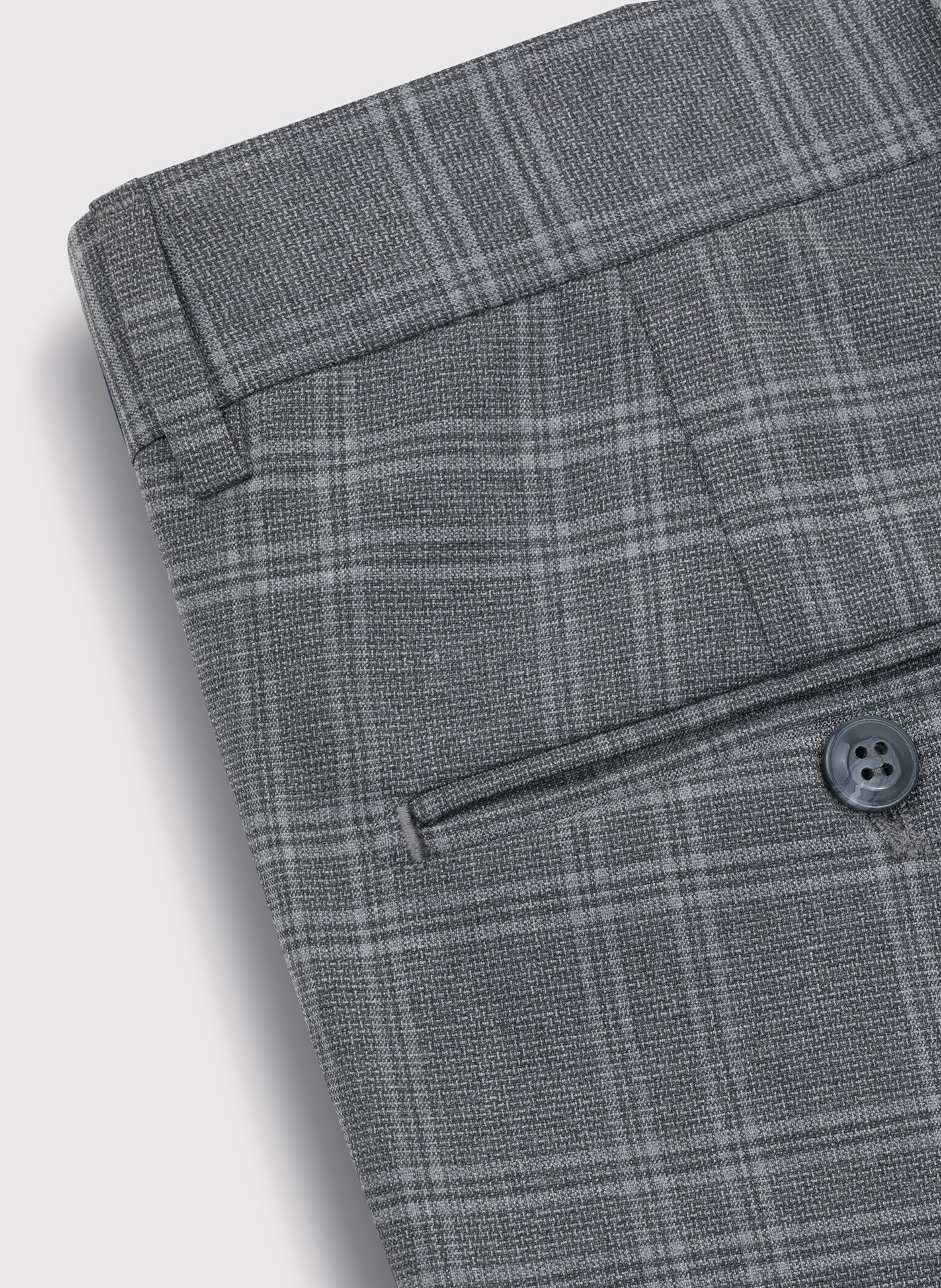 Szare spodnie garniturowe w kratkę - Pako Lorente