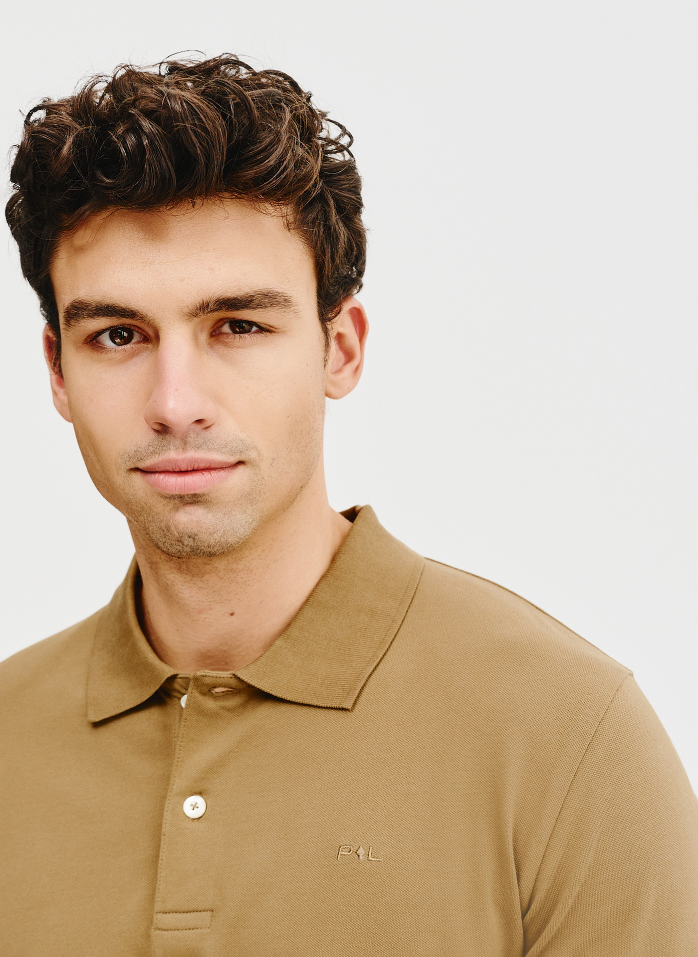 Oliwkowe polo longsleeve - Pako Lorente