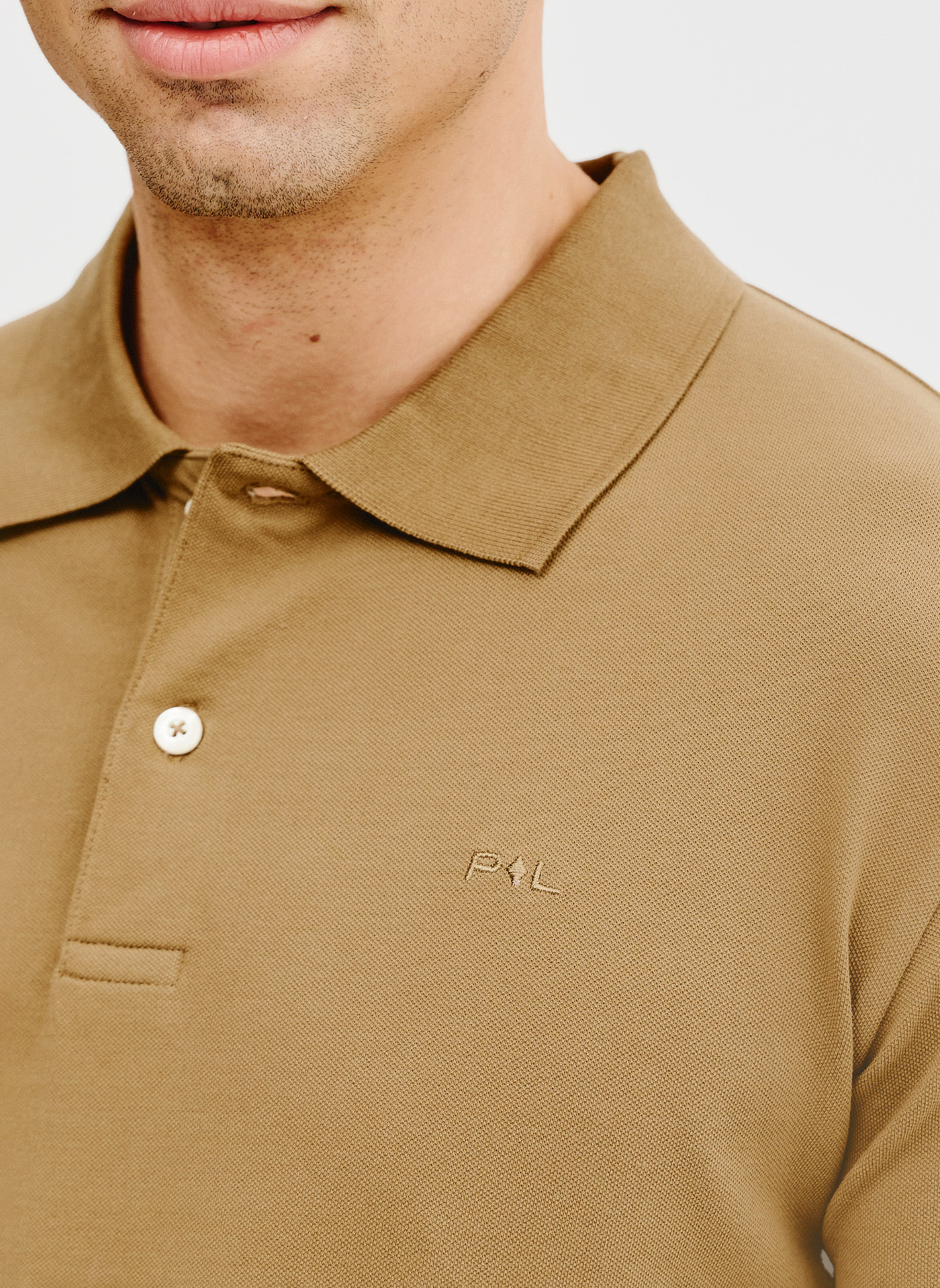 Oliwkowe polo longsleeve - Pako Lorente