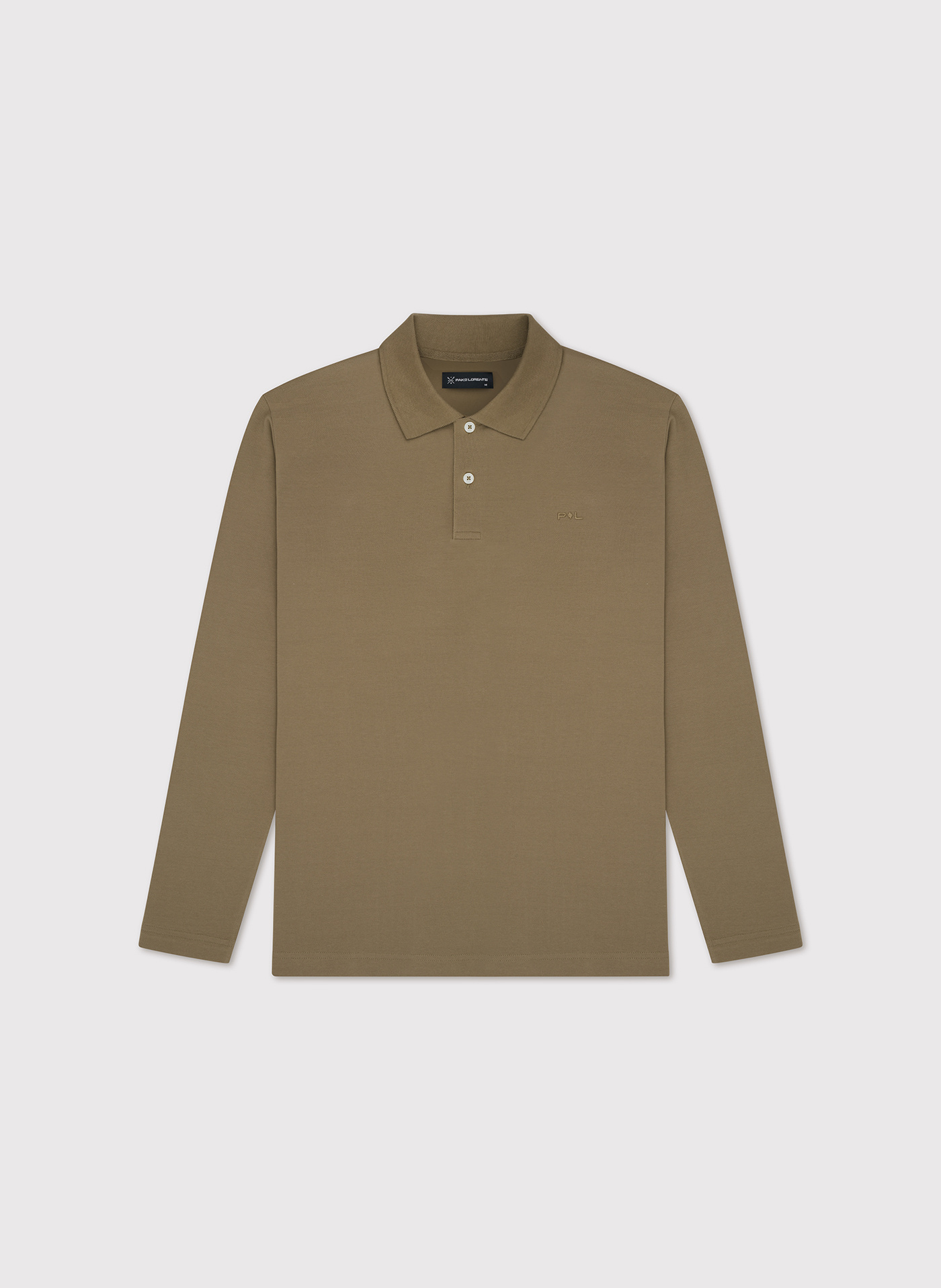 Oliwkowe polo longsleeve - Pako Lorente